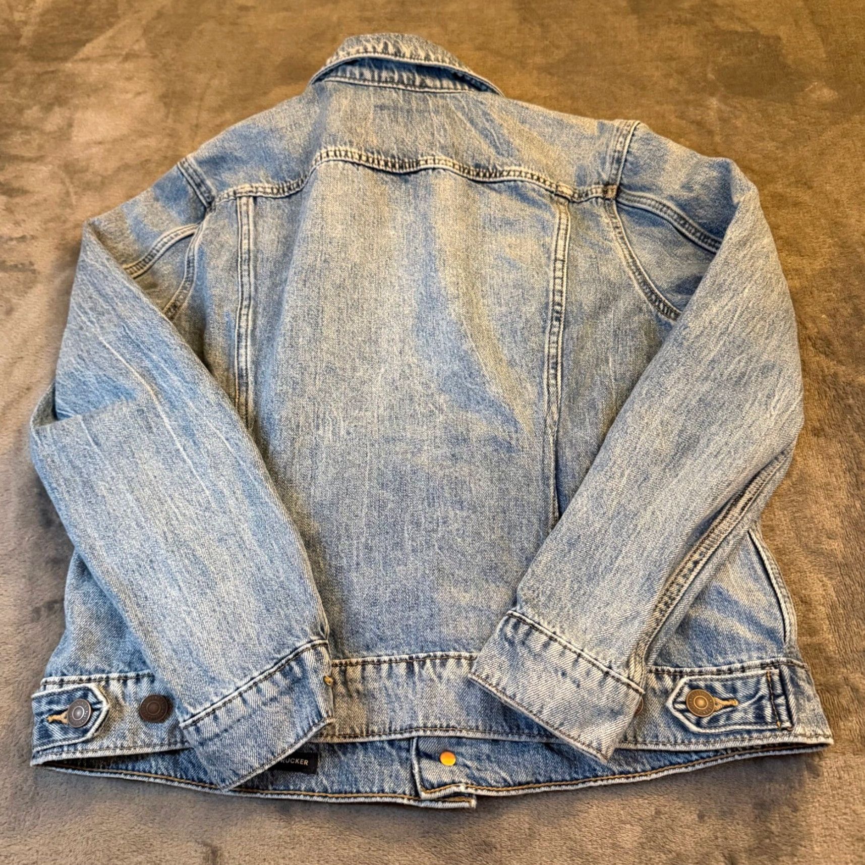 Lucky Brand Lucky Brand Tomboy Trucker Denim Jacket Light Wash Blue Womens Large Size L / US 10 / IT 46 - 4 Thumbnail