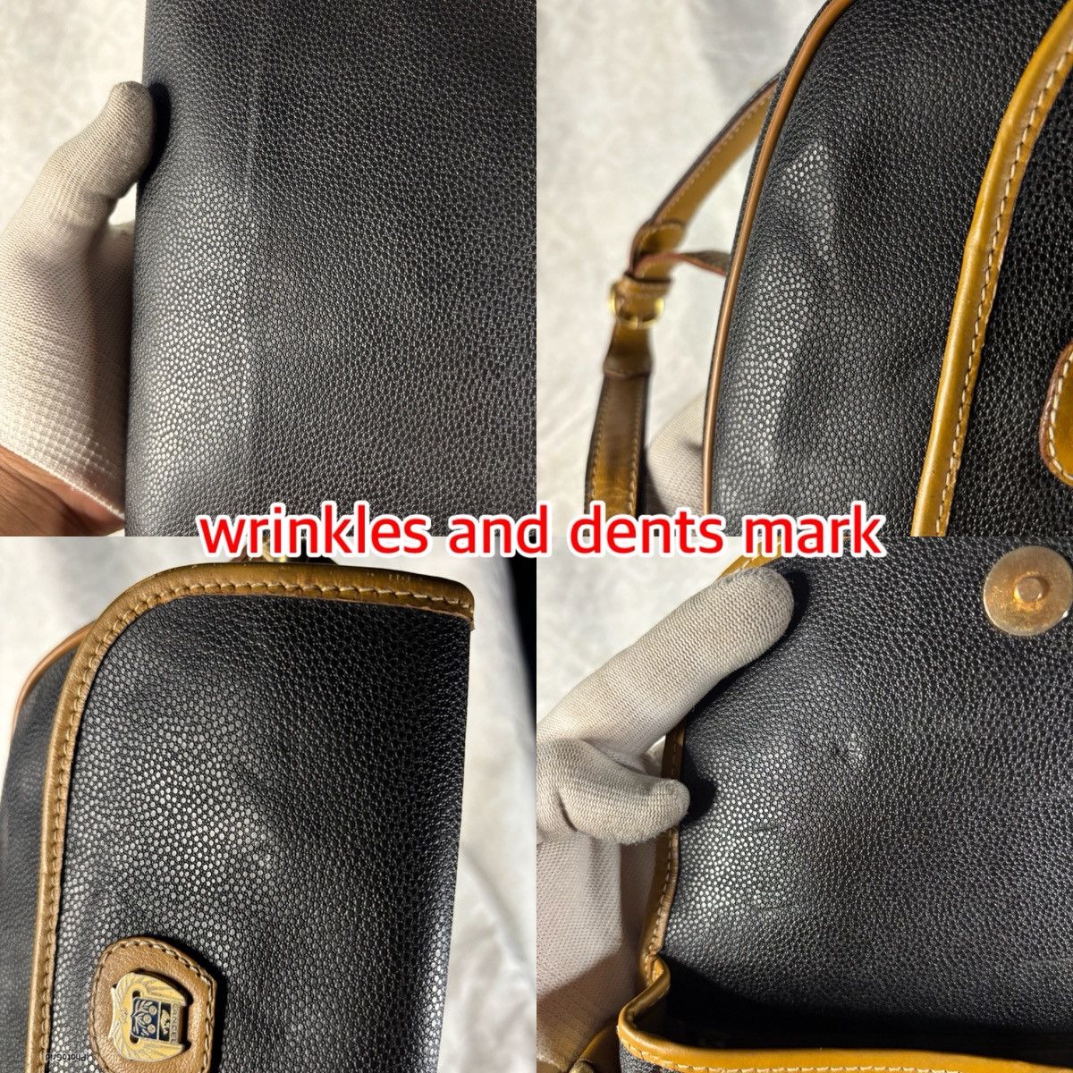 Lancel Defect Lancel Vintage Caviar Skin Cross Body Size ONE SIZE - 16 Thumbnail