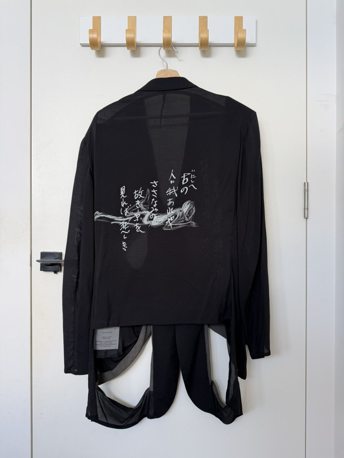 Yohji Yamamoto 25SS Modal Lawn Message Printed Jacket Size US M / EU 48-50 / 2 - 2 Thumbnail