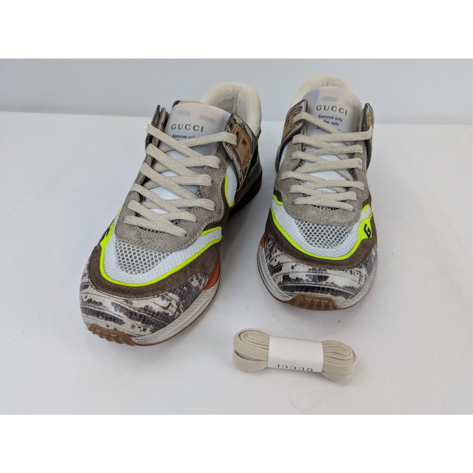 Gucci o1rshd1 Ultrapace Low-Top Sneaker Rock Tejus Printed / Brown Size US 8.5 / EU 41-42 - 8 Thumbnail