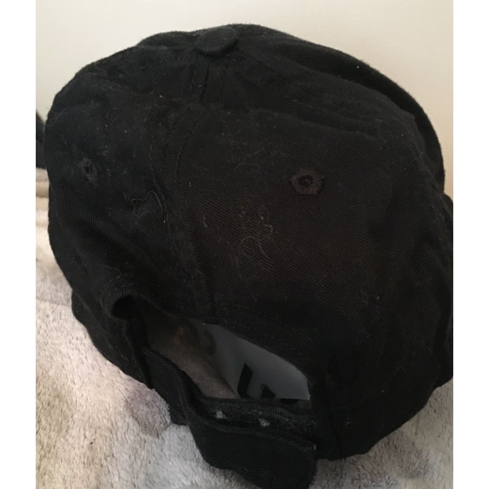 Logo 7 Loomstate Chipotle Hat Adjustable Cap Black Cotton Logo Baseball Cap OSFM Men Redundant text kept minimal? Size ONE SIZE - 4 Thumbnail