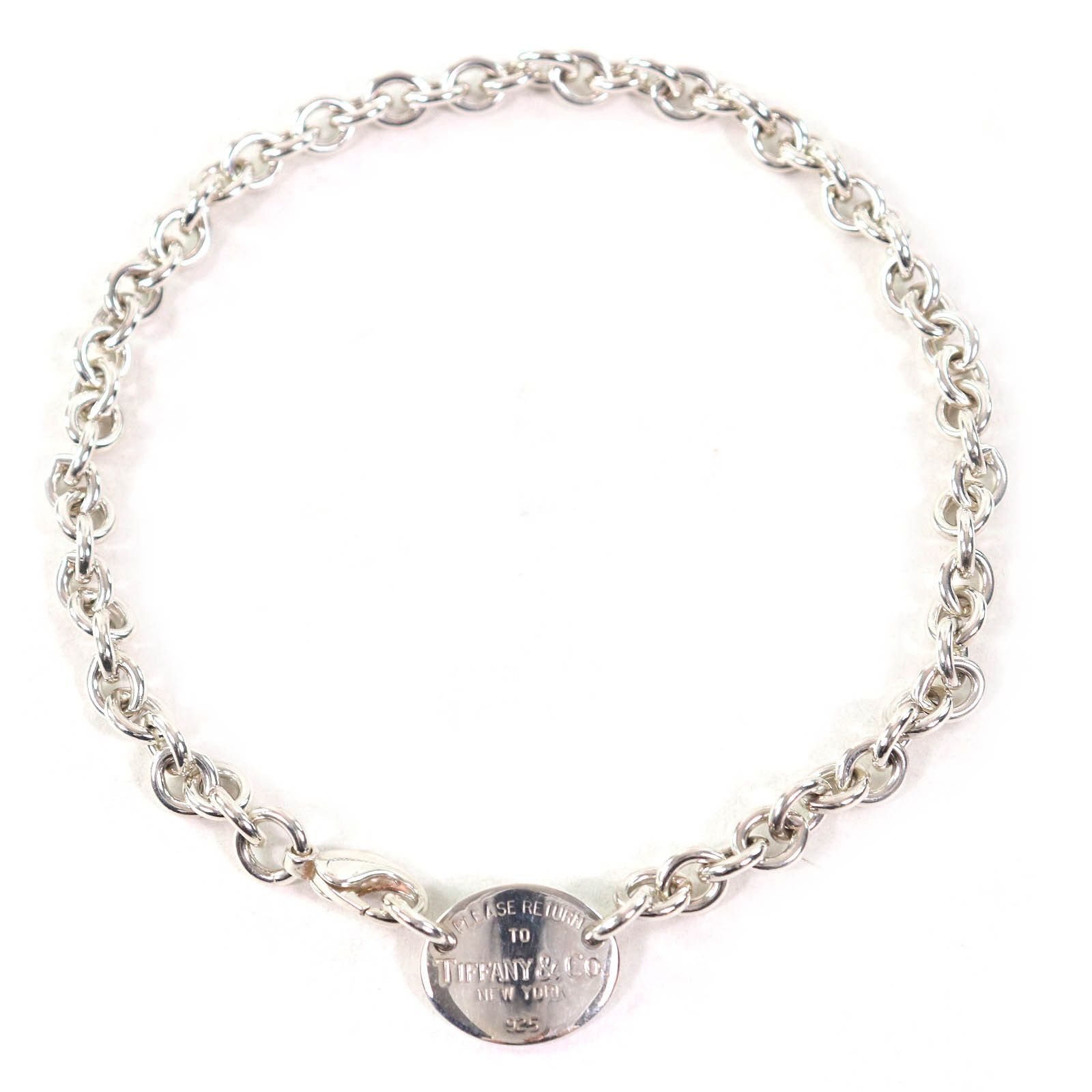 Tiffany & Co. Tiffany & Co. Tiffany&Co. Oval Tag Choker Silver Necklace Metal Necklace Size ONE SIZE - 1 Thumbnail