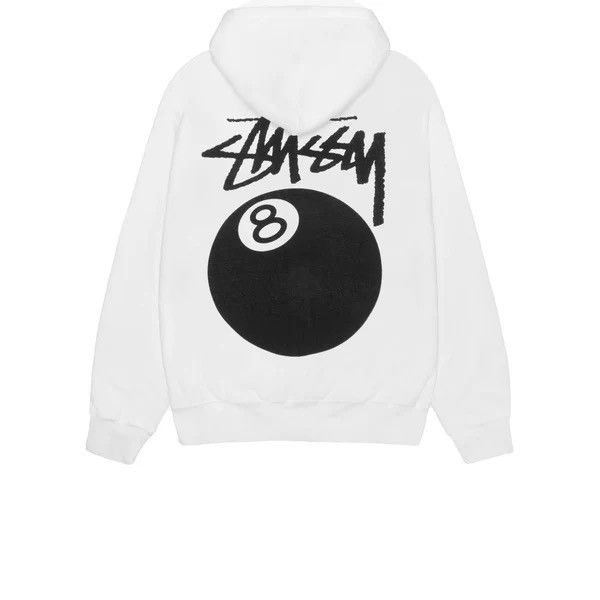Stussy Stüssy 8 Ball Hoodie Pigment Dyed - Natural - Size Large Size US L / EU 52-54 / 3 - 3 Thumbnail