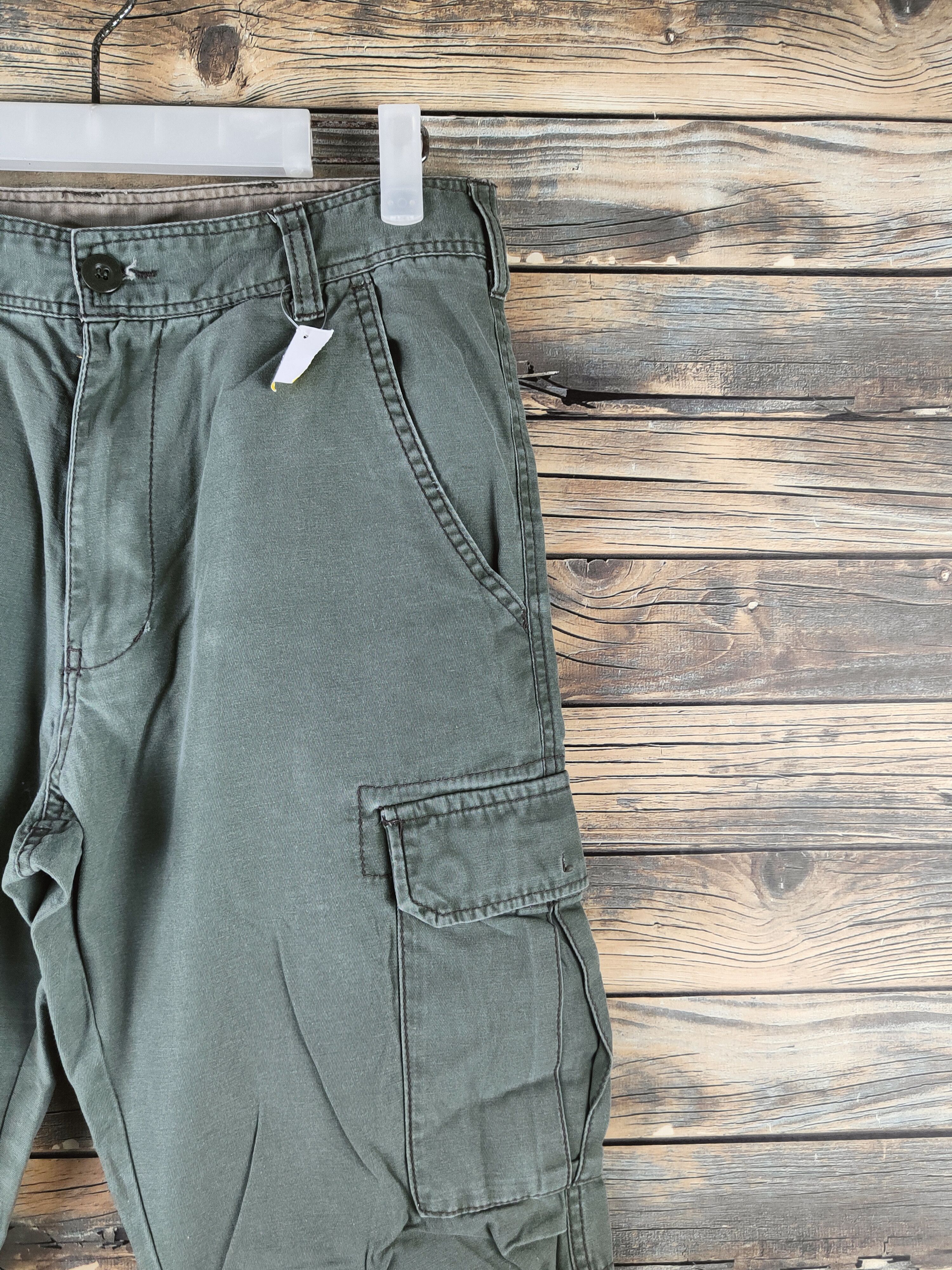 Japanese Brand DLL Panaspur Green Multipocket Cargo Pants #46-222 Size US 30 / EU 46 - 5 Thumbnail