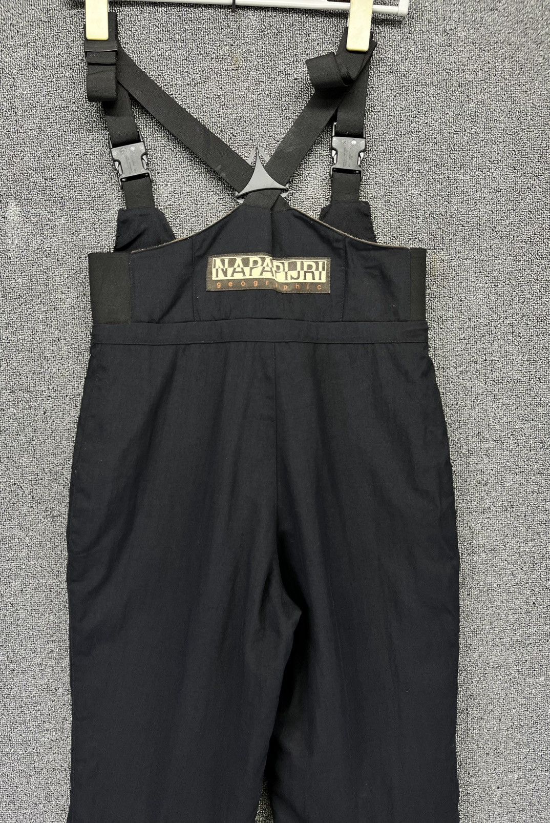 Napapijri Vintage Napapijri Ski Overall Black Big Logo Pants Jumpsuit Size US 29 - 5 Thumbnail