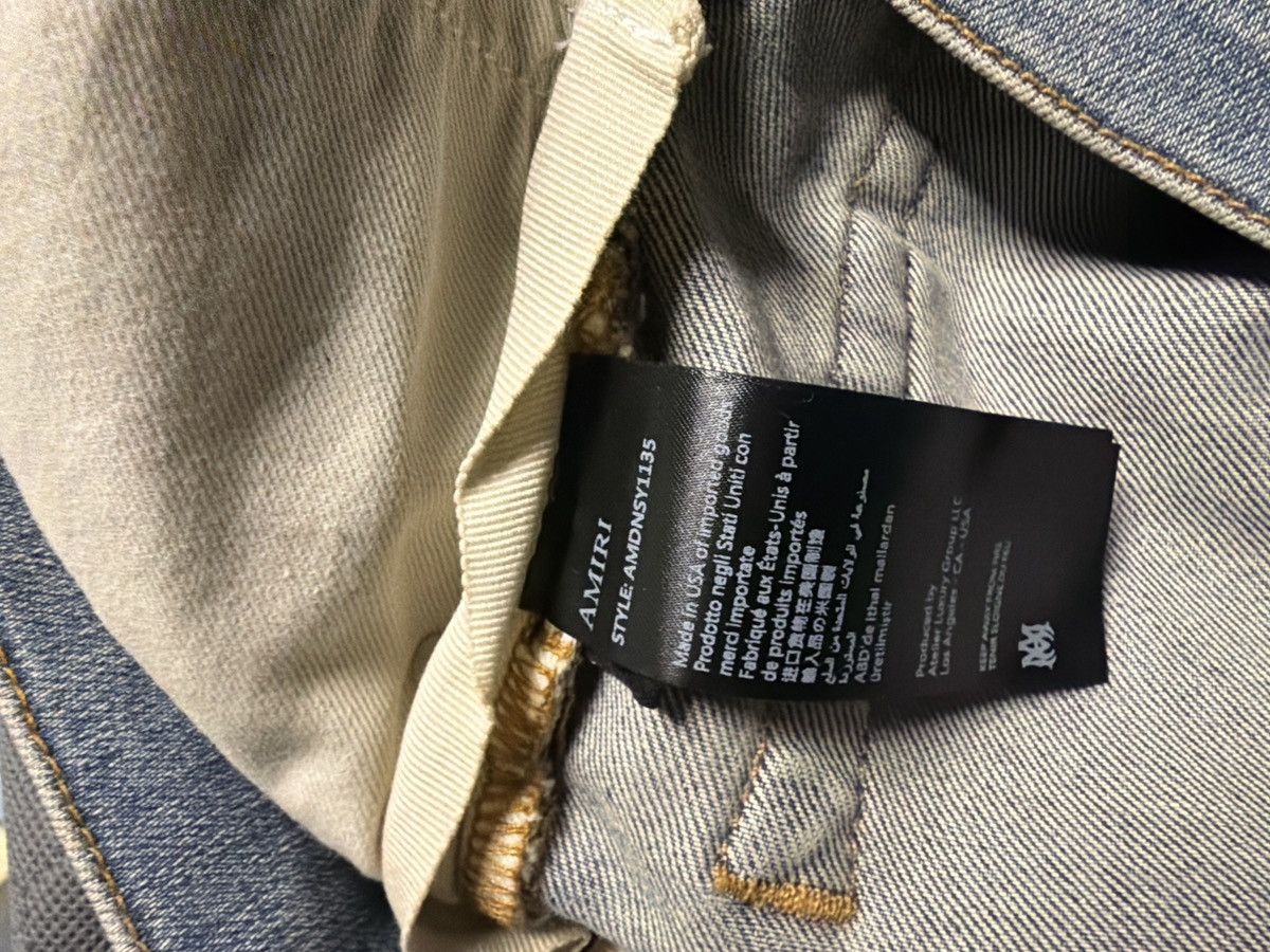 Amiri Blue Suede MX1 Jeans Size US 33 - 7 Thumbnail