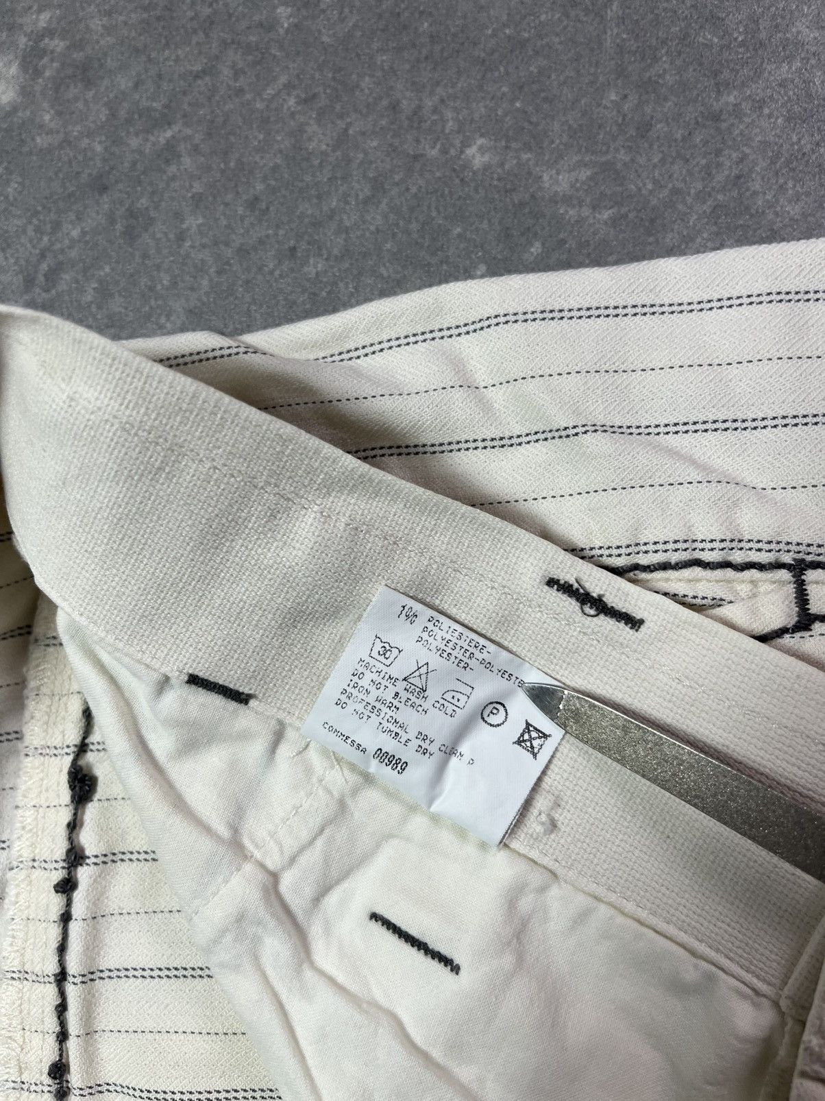 Marithe + Francois Girbaud 00s Marithe + Francois Girbaud Striped Loose Shorts 30 Size 30" / US 8 / IT 44 - 11 Thumbnail