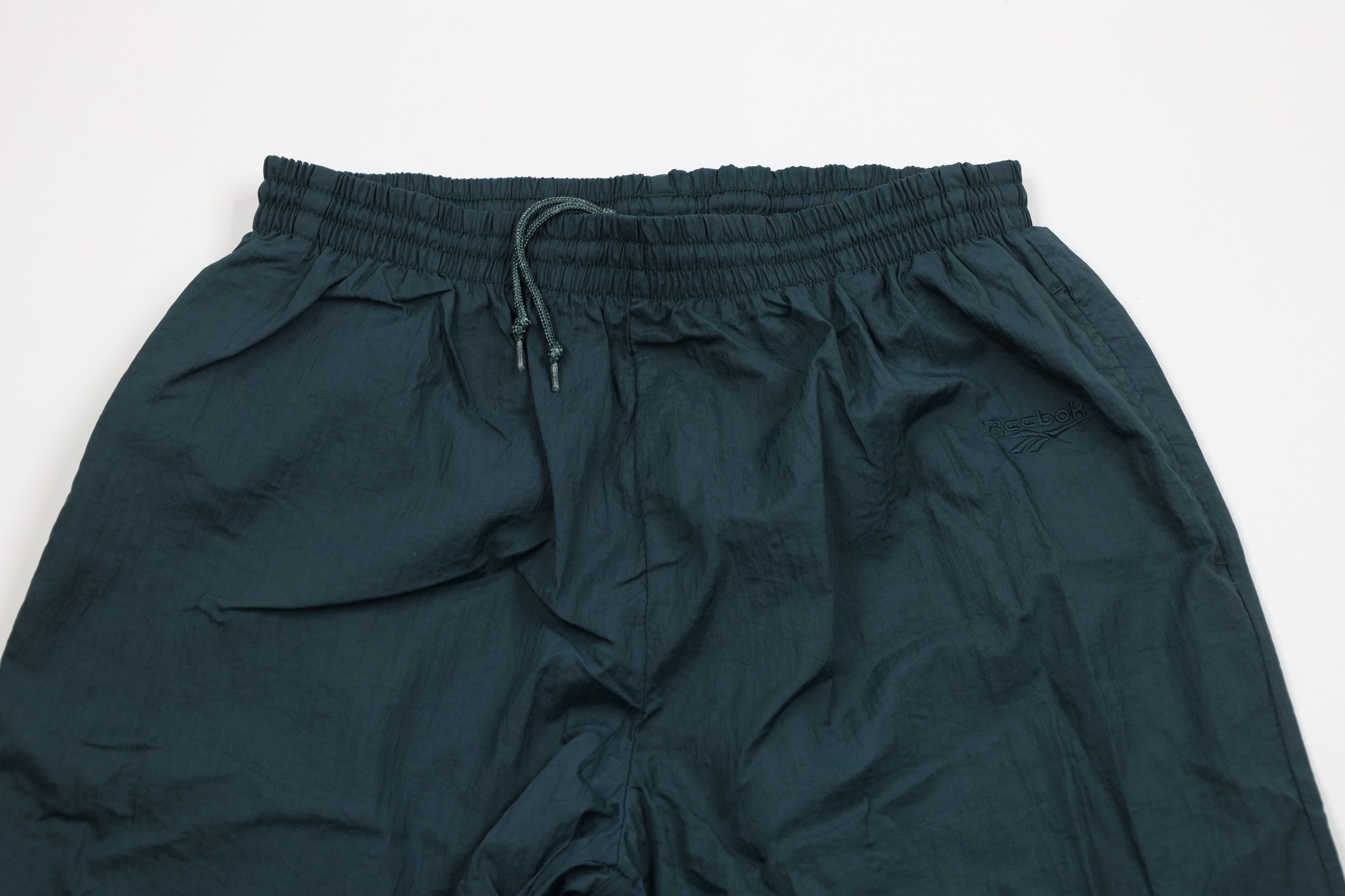 Reebok × Vintage Vintage 90s Reebok Lined Windbreaker Joggers Pants Green Size US 36 / EU 52 - 2 Thumbnail
