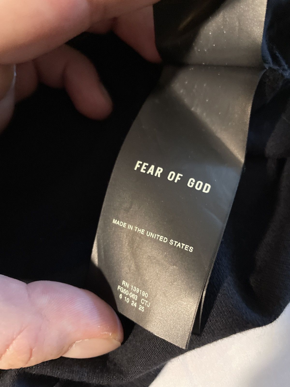 Fear of God Fear of god Baseball T Shirt Black - Collection 7 Size US XL / EU 56 / 4 - 6 Thumbnail