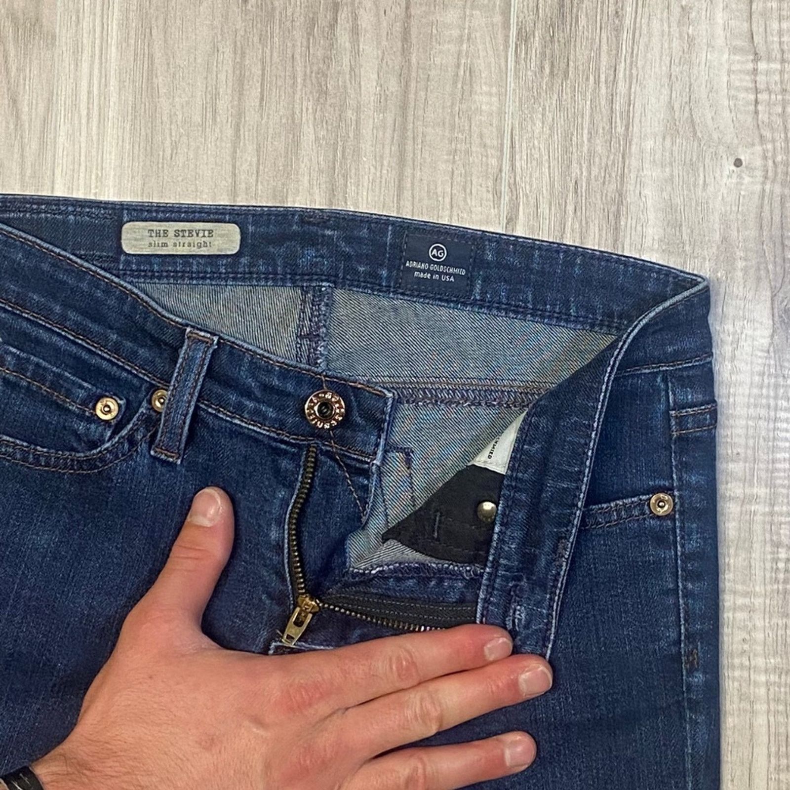 AG Adriano Goldschmied AG Adriano Goldschmied The Stevie Slim Straight - 25R Size 25" / US 0 / IT 36 - 7 Thumbnail