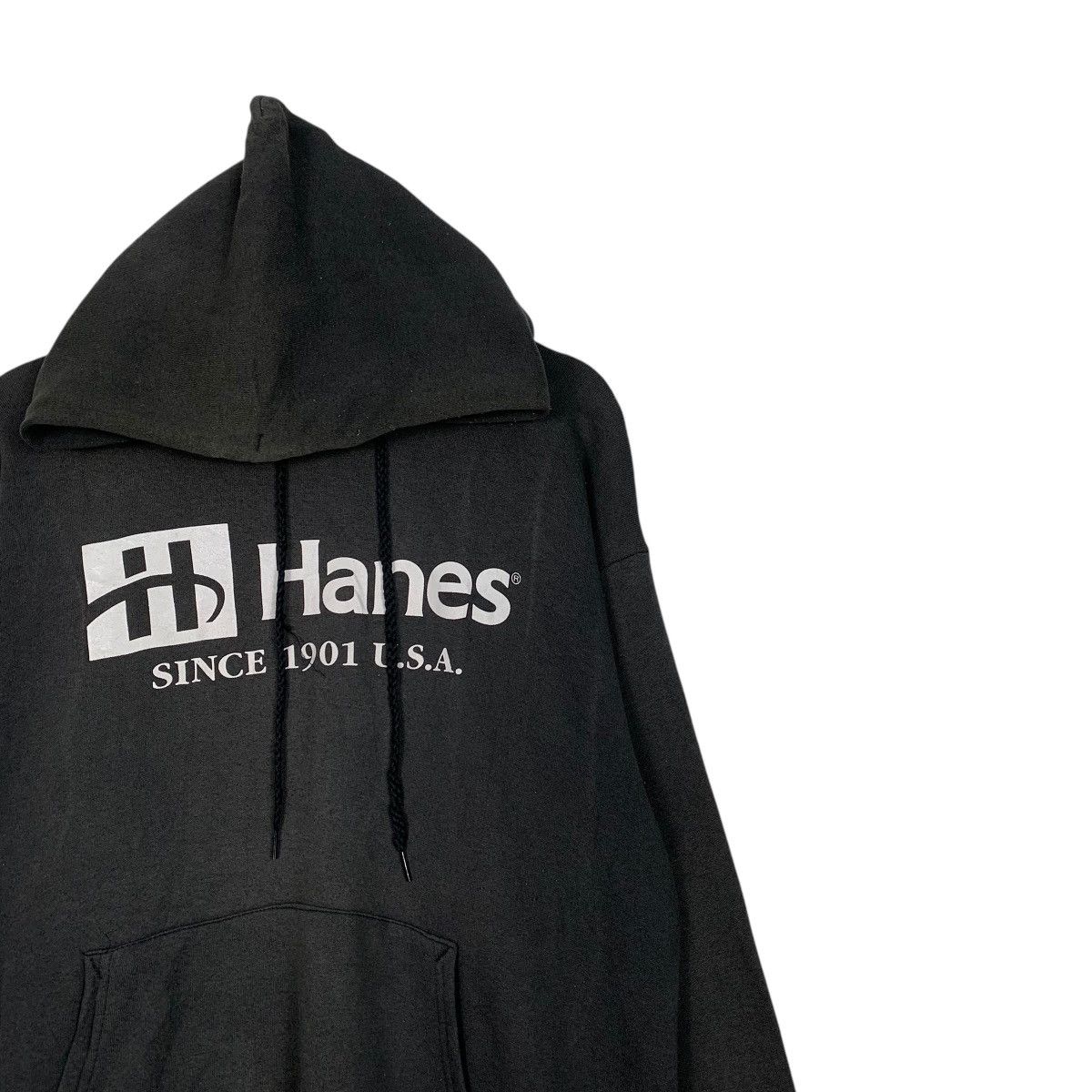 Hanes Vintage Hanes Big Logo Pullover Hoodie Size US L / EU 52-54 / 3 - 5 Thumbnail