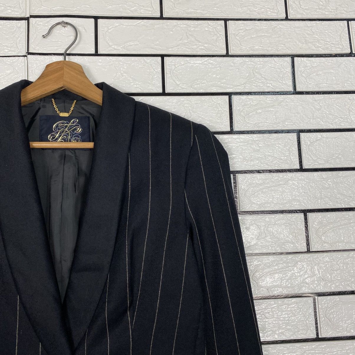 Japanese Brand 📌Cropped Striped Design Button Jacket Karl Kani Size US M / EU 48-50 / 2 - 7 Thumbnail