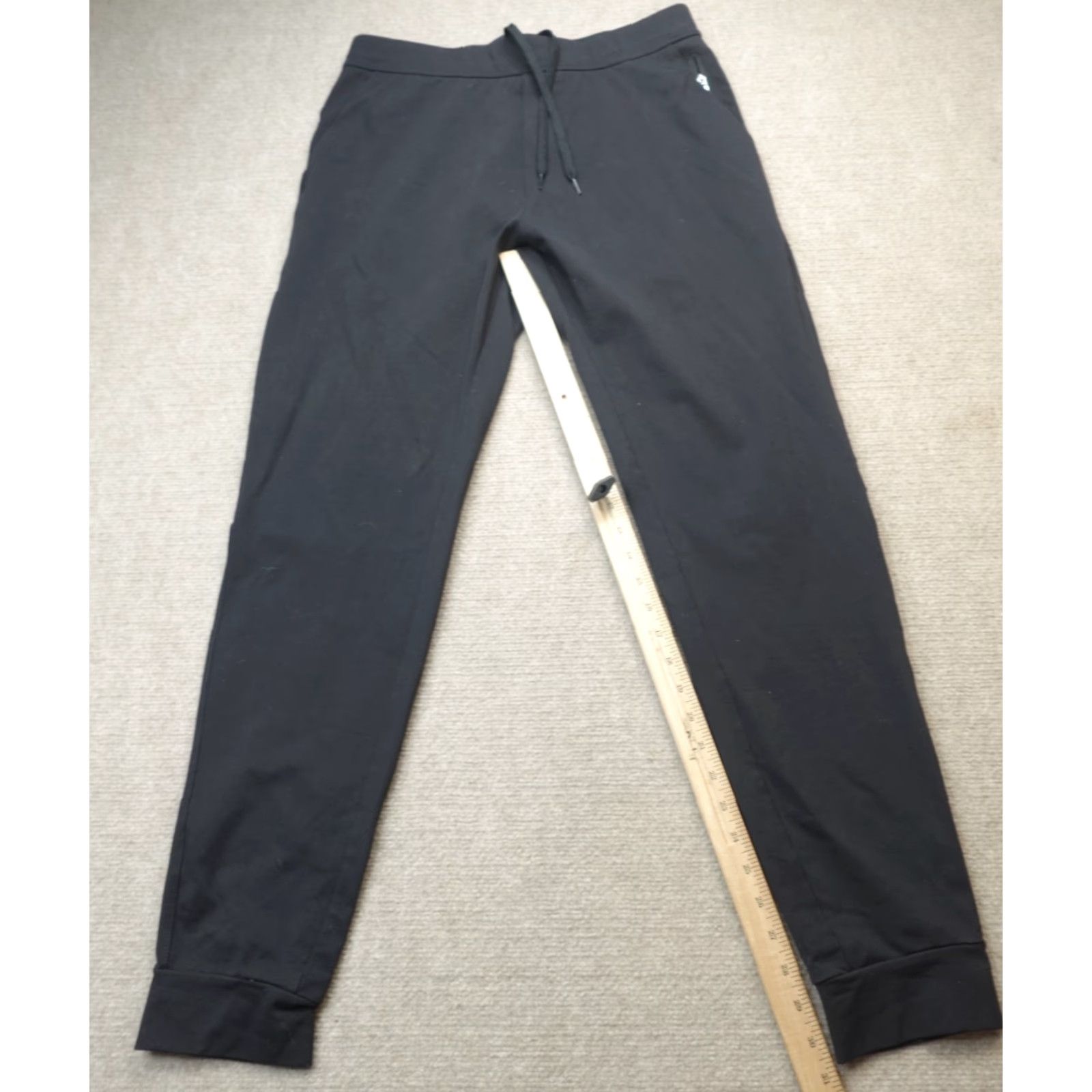 Vintage Public Rec Mens Pants Jogger Black 32 30 Drawstring Cuffed Inseam 30 Men Black Jogger Pants Size US 32 / EU 48 - 2 Thumbnail