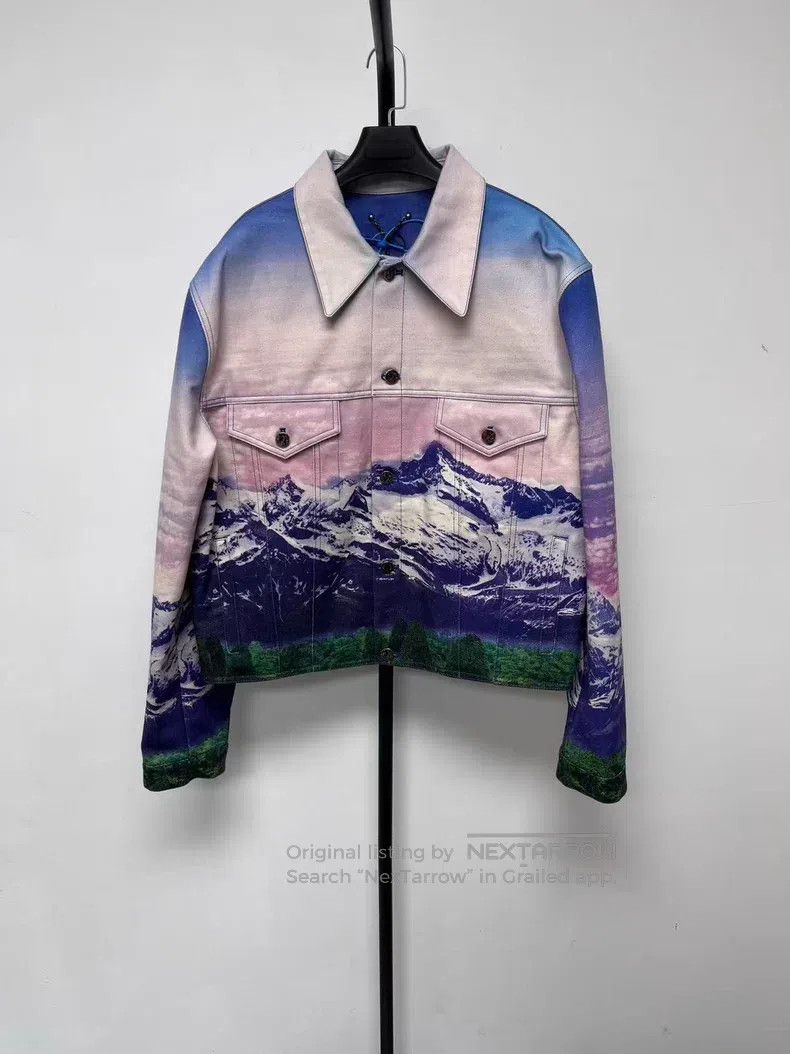 Louis Vuitton Louis Vuitton Landscape print single-breasted long-sleeved Size US L / EU 52-54 / 3 - 1 Thumbnail
