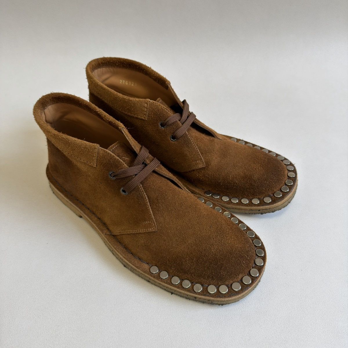 Prada A/W 17 ‘Studded’ Suede Chukka Boots Size US 8 / EU 41 - 2 Thumbnail