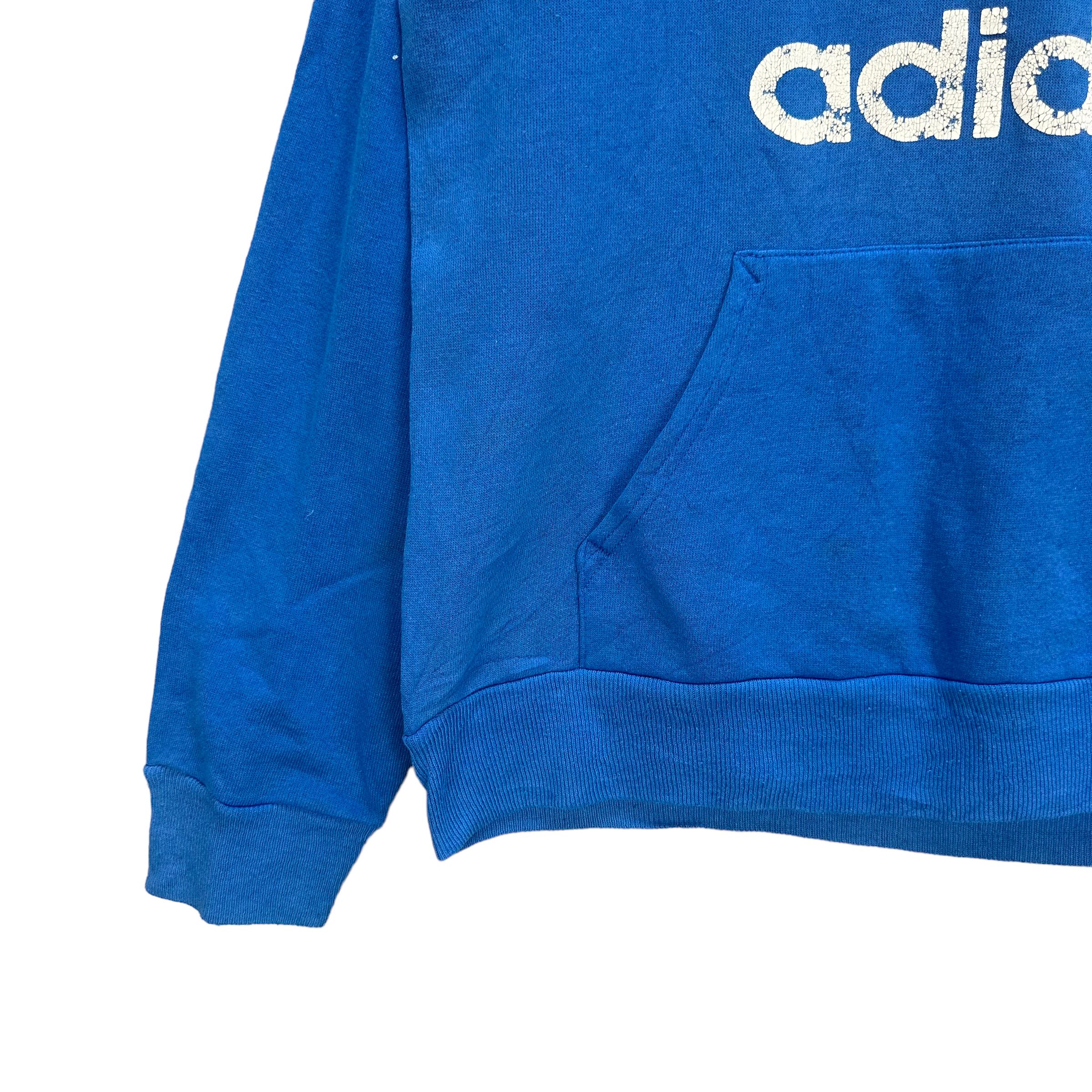 Adidas VINTAGE ADIDAS BIG LOGO PULLOVER HOODIES #7971-193 Size US M / EU 48-50 / 2 - 6 Thumbnail