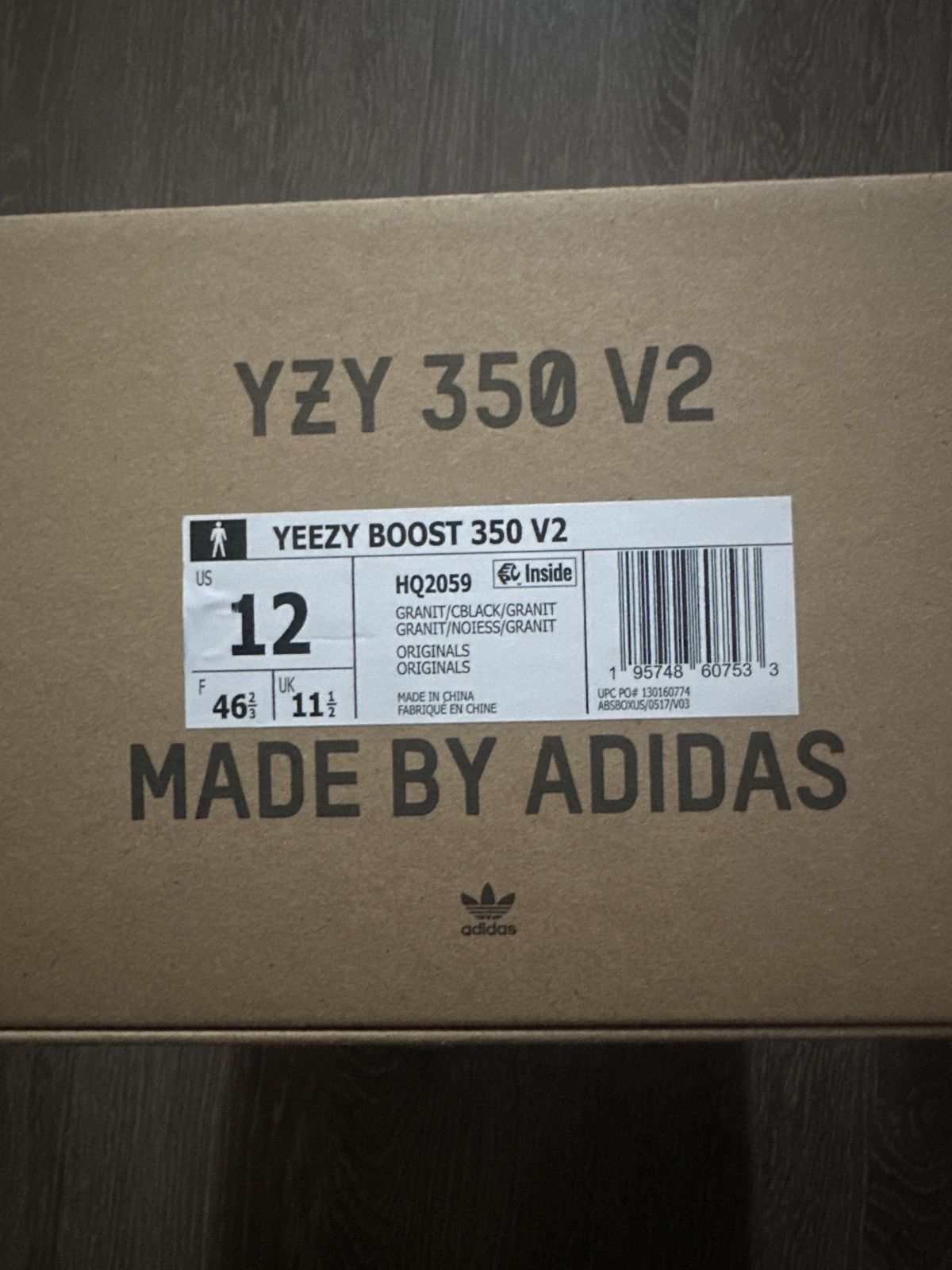 Yeezy Yeezy 350 V2 Granite Size US 12 / EU 45 - 7 Thumbnail