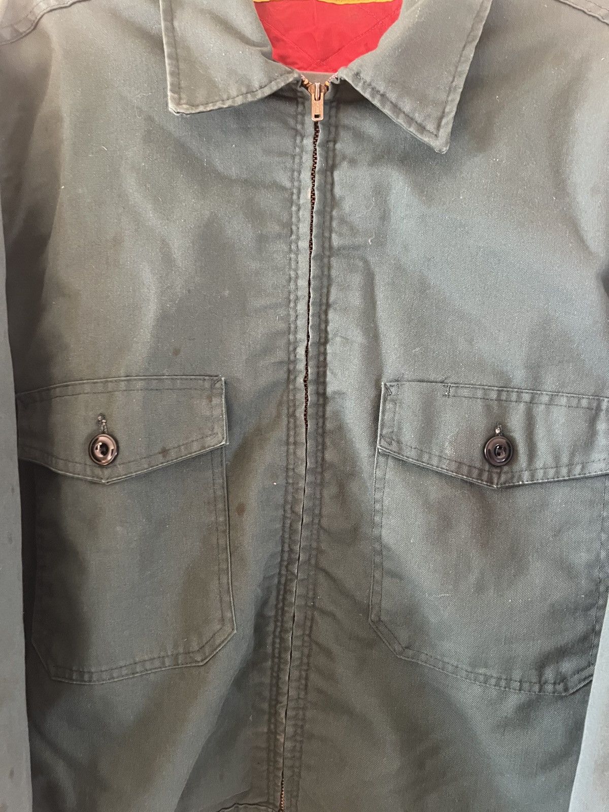 Vintage Vtg 80s "Hickory High, Inc."Work Jacket Tag faded Size US L / EU 52-54 / 3 - 3 Thumbnail