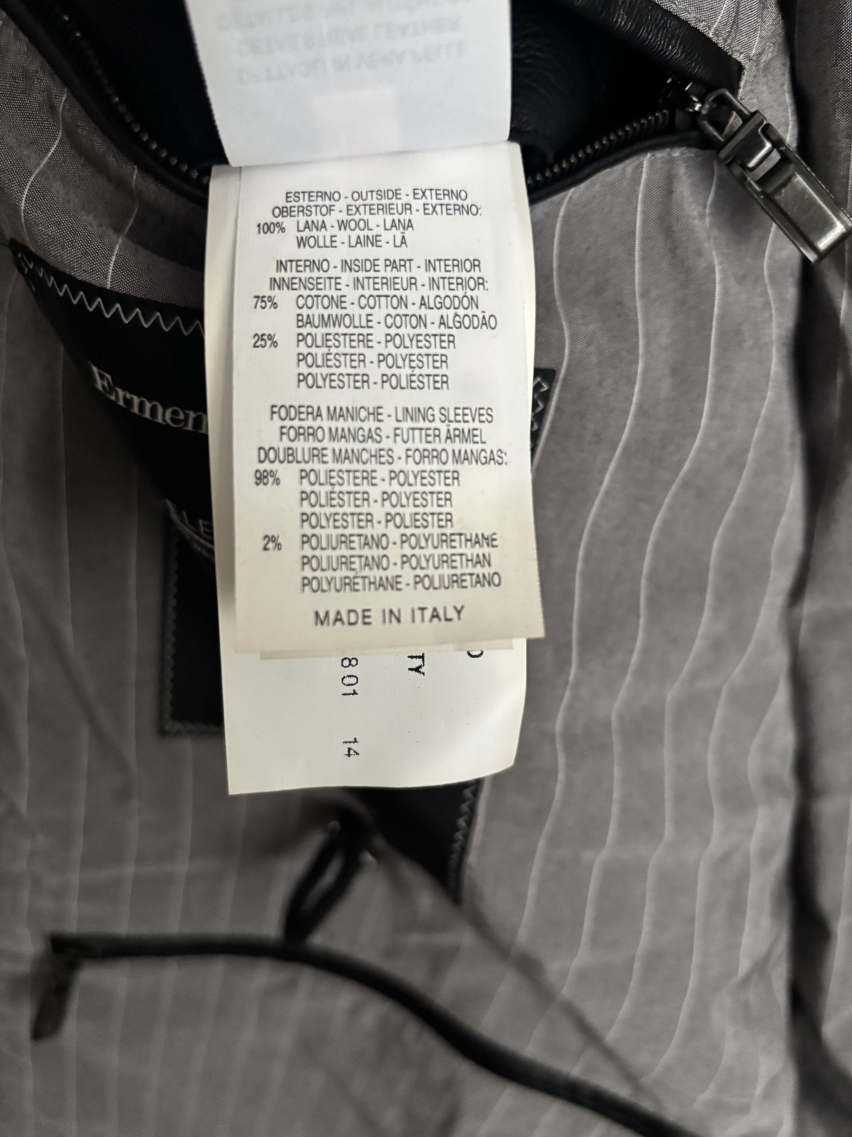 Ermenegildo Zegna $3495 Elements Black Wool Parka Jacket/ Coat - 44/ XL Size US L / EU 52-54 / 3 - 12 Thumbnail