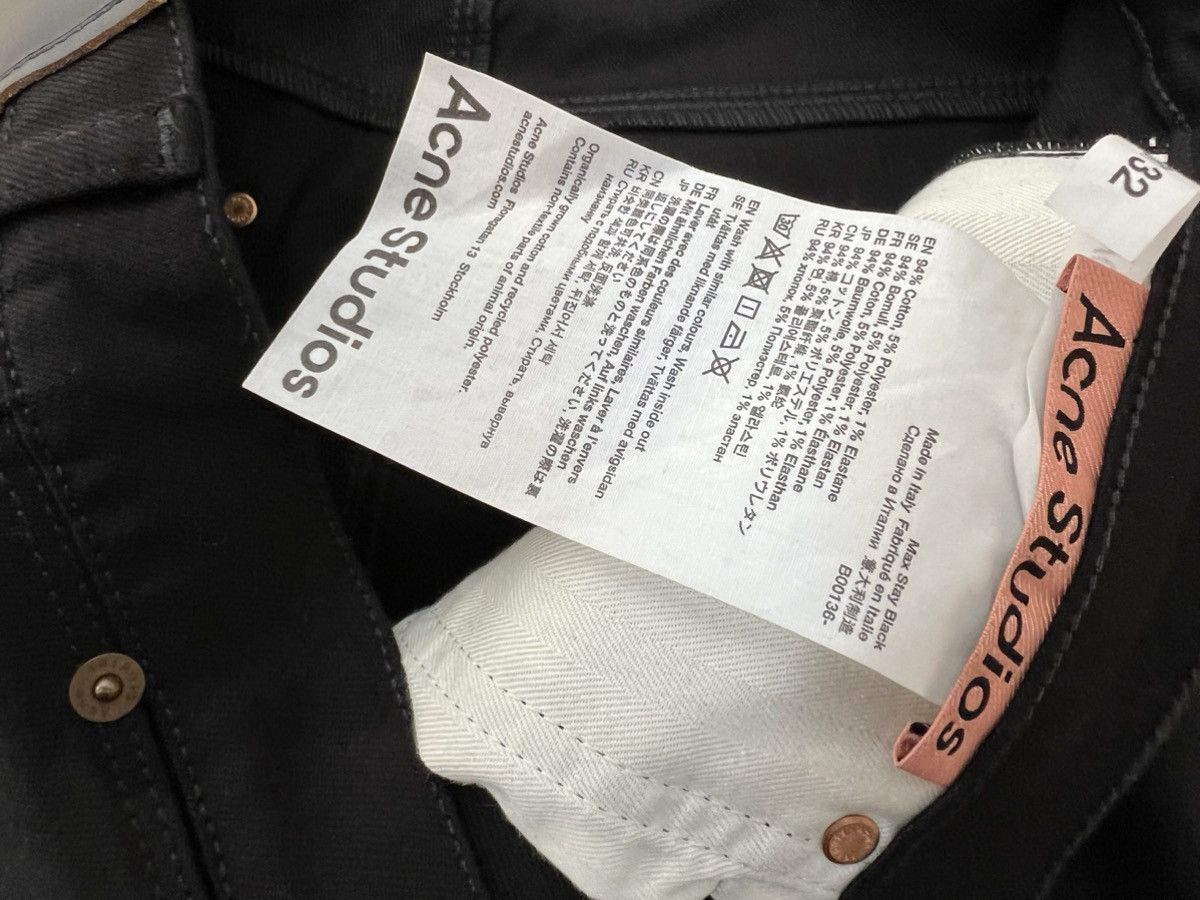 Acne Studios Acne studios max stay black jeans Size US 31 - 4 Thumbnail