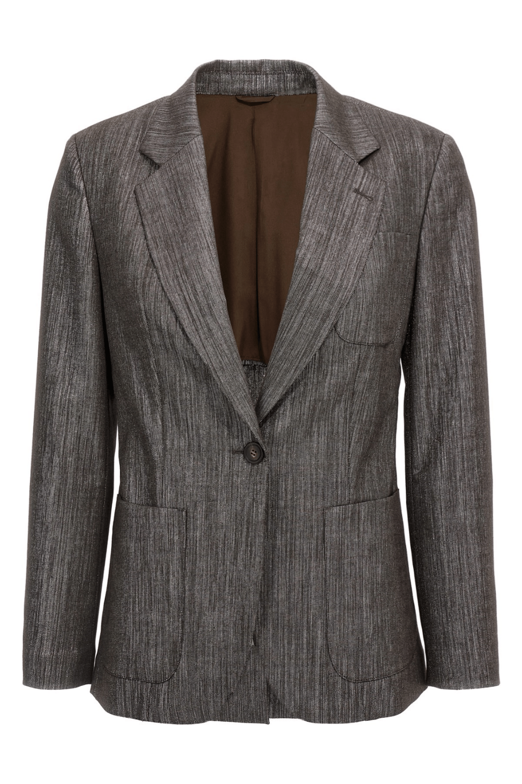 Brunello Cucinelli BRUNELLO CUCINELLI Brown Wool Blazer Jacket New & Authentic Size ONE SIZE - 1 Thumbnail