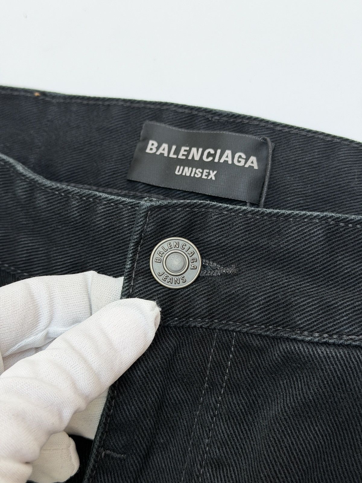 Balenciaga Balenciaga Baggy Cargo Carpenter Black Denim Pant Size US 28 / EU 44 - 9 Thumbnail