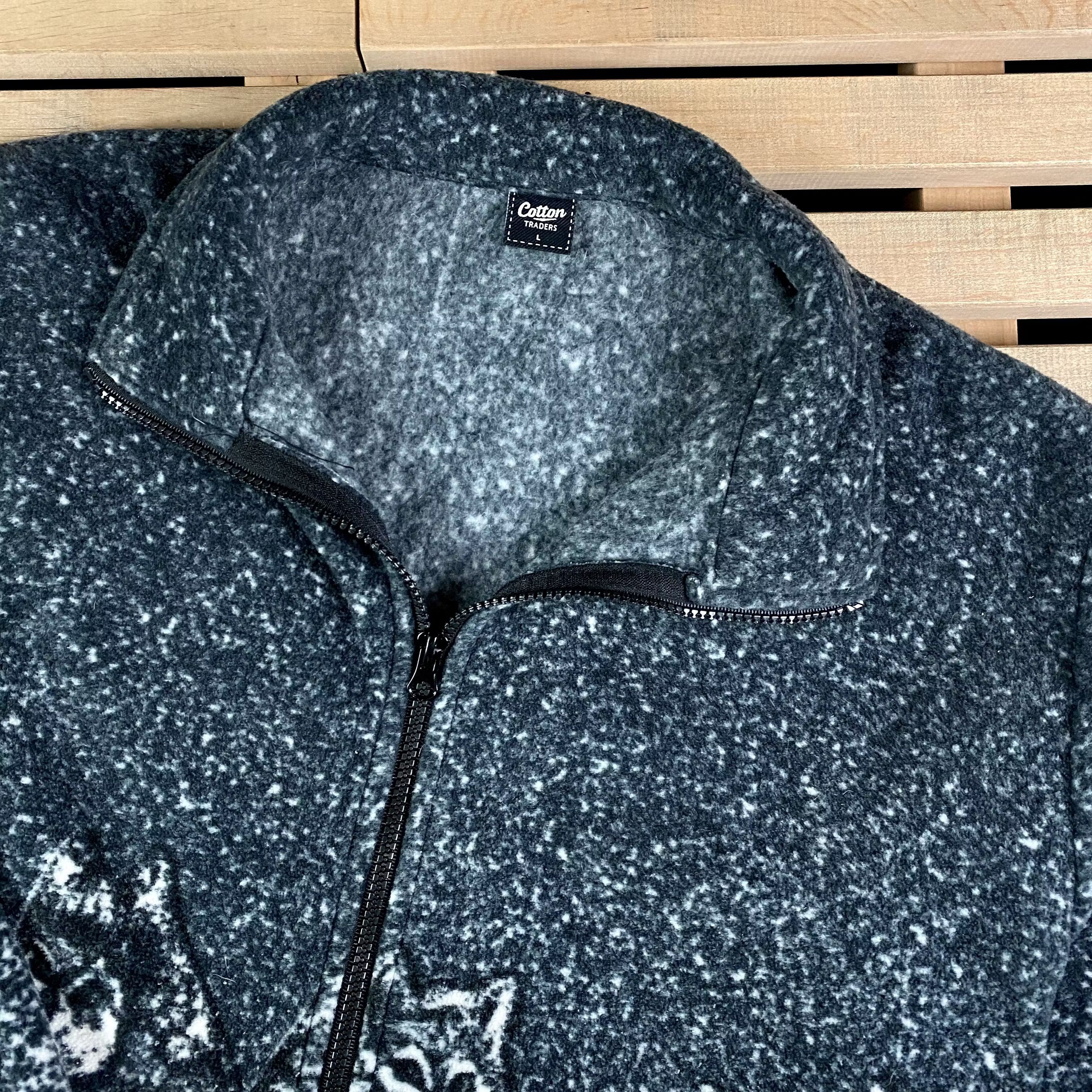 Vintage Mens Fleece Bomber Jacket Wolf Vintage Size L Size US L / EU 52-54 / 3 - 2 Thumbnail