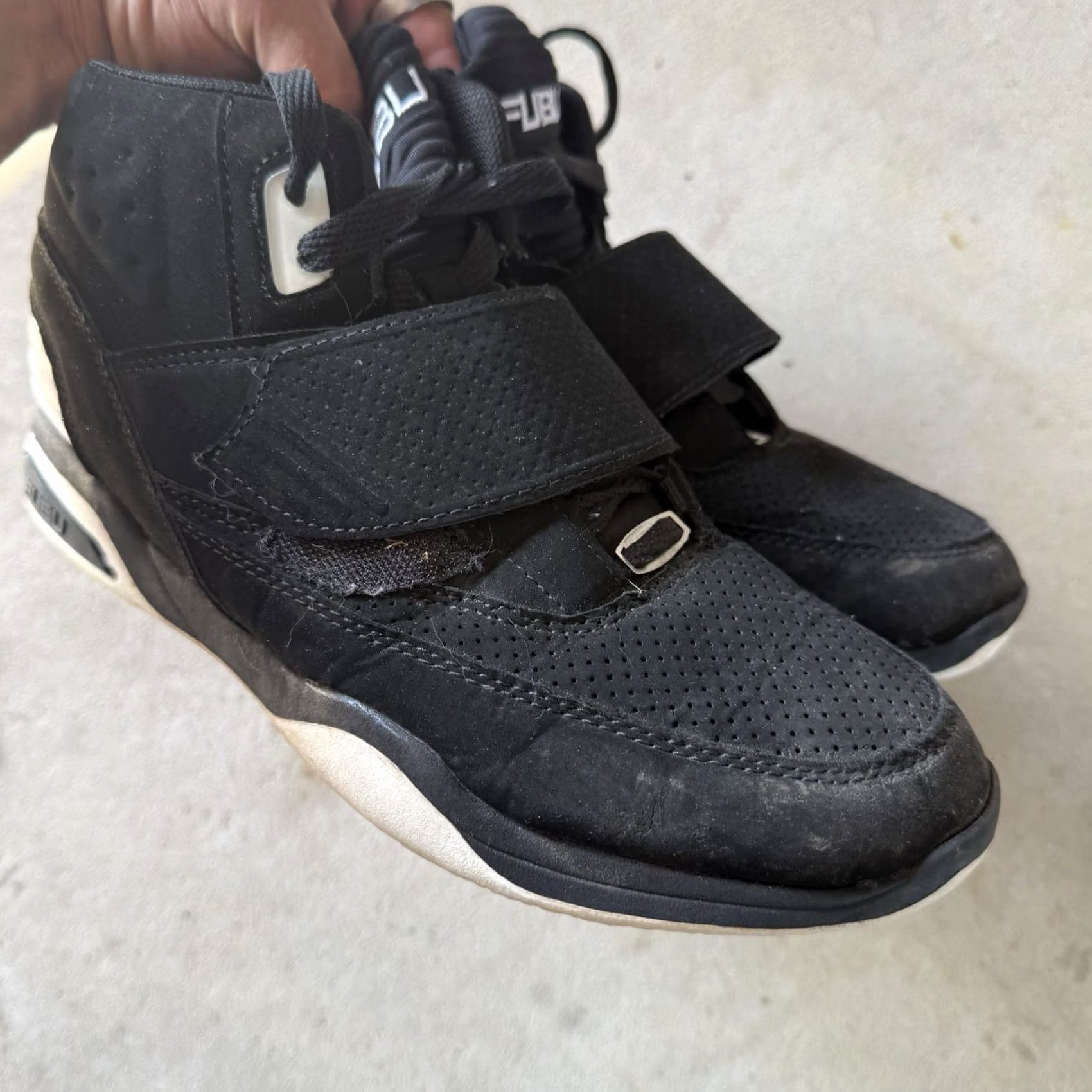 Fubu FUBU Hi Top Basketball Sneakers Mens Size 8.5 Black High Top Shoes Size US M / EU 48-50 / 2 - 3 Thumbnail