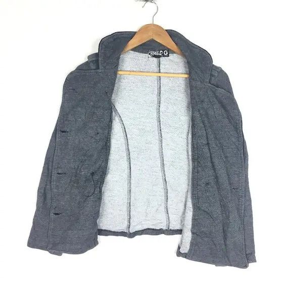Guess Vtg GUESS USA Gray Peacoat Jacket Double Breasted Coat Size M / US 6-8 / IT 42-44 - 7 Thumbnail