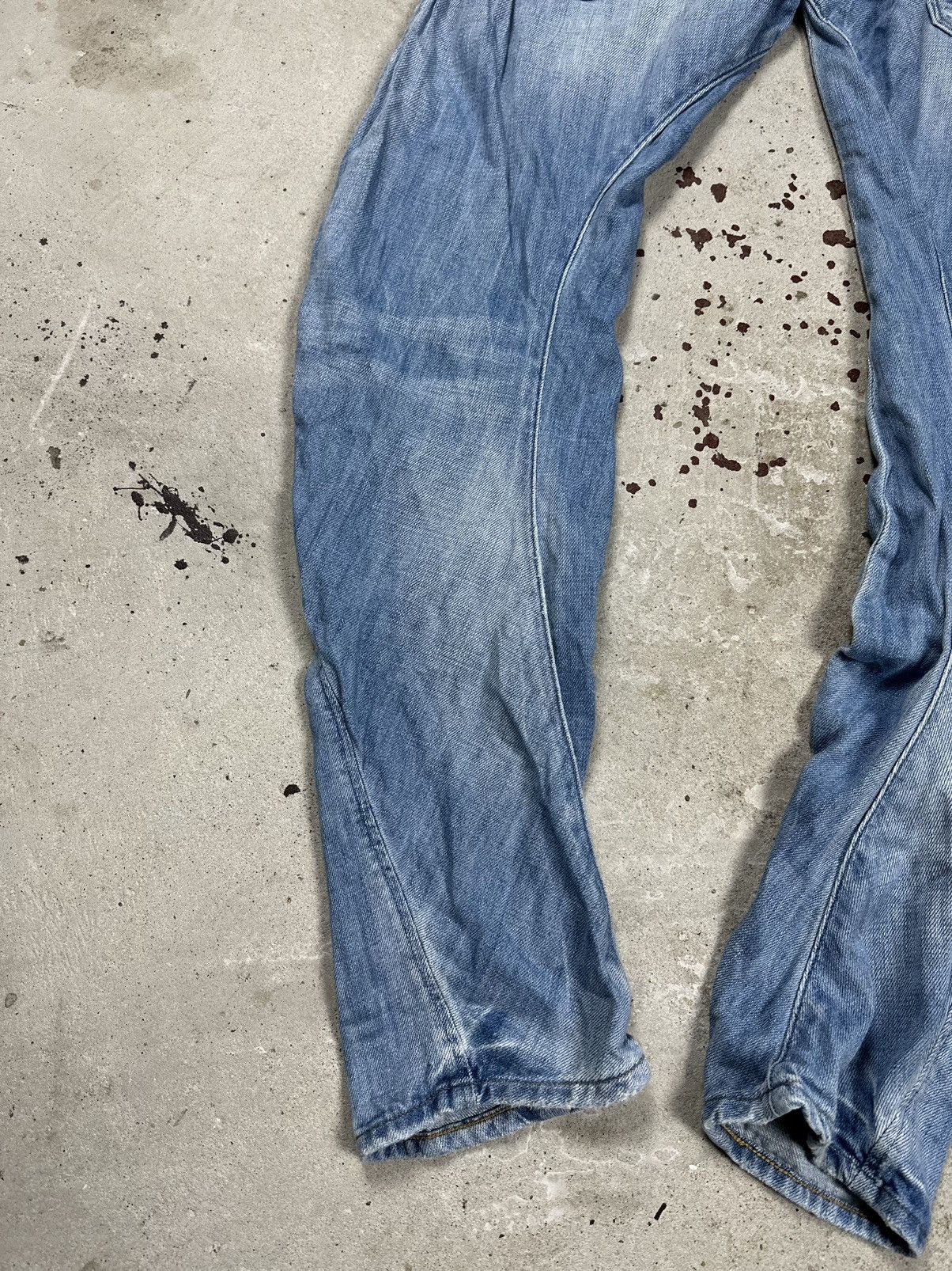 G-Star × Japanese Brand × Vintage Vintage Y2K G Star Raw 3301 Distressed Tapered Denim Jeans Size US 31 - 9 Thumbnail