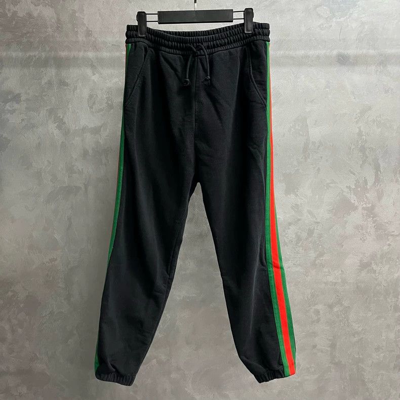 Gucci Gucci Size XS Black co-branded webbing printed cotton long Size US 27 - 1 Thumbnail