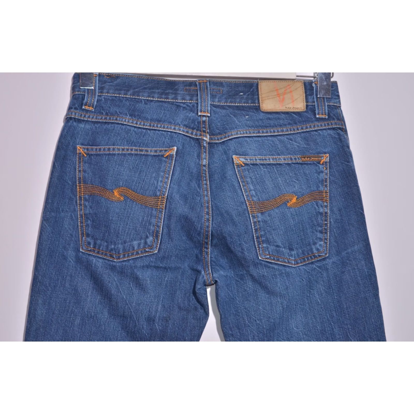 Nudie Jeans Nudie Jeans Grim Tim Dry Dirt Organic Men's Blue Slim Straight Denim W32 L32 Size US 32 / EU 48 - 5 Thumbnail