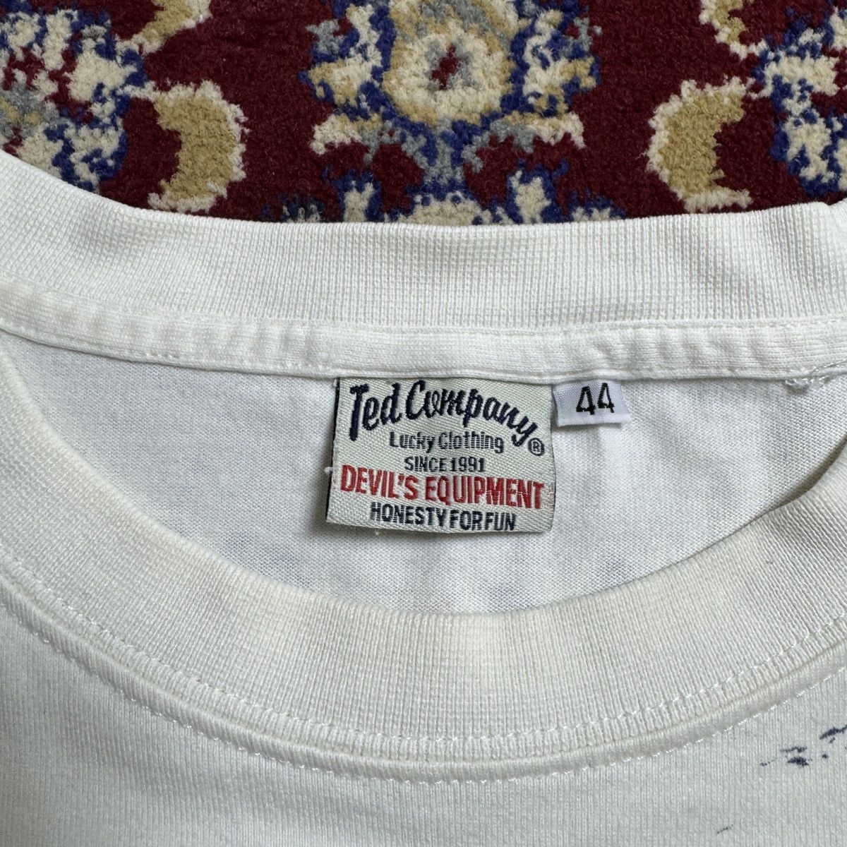 Japanese Brand Ted company Fukumen mania wrestling lucky red devil y2k tee Size US L / EU 52-54 / 3 - 8 Thumbnail
