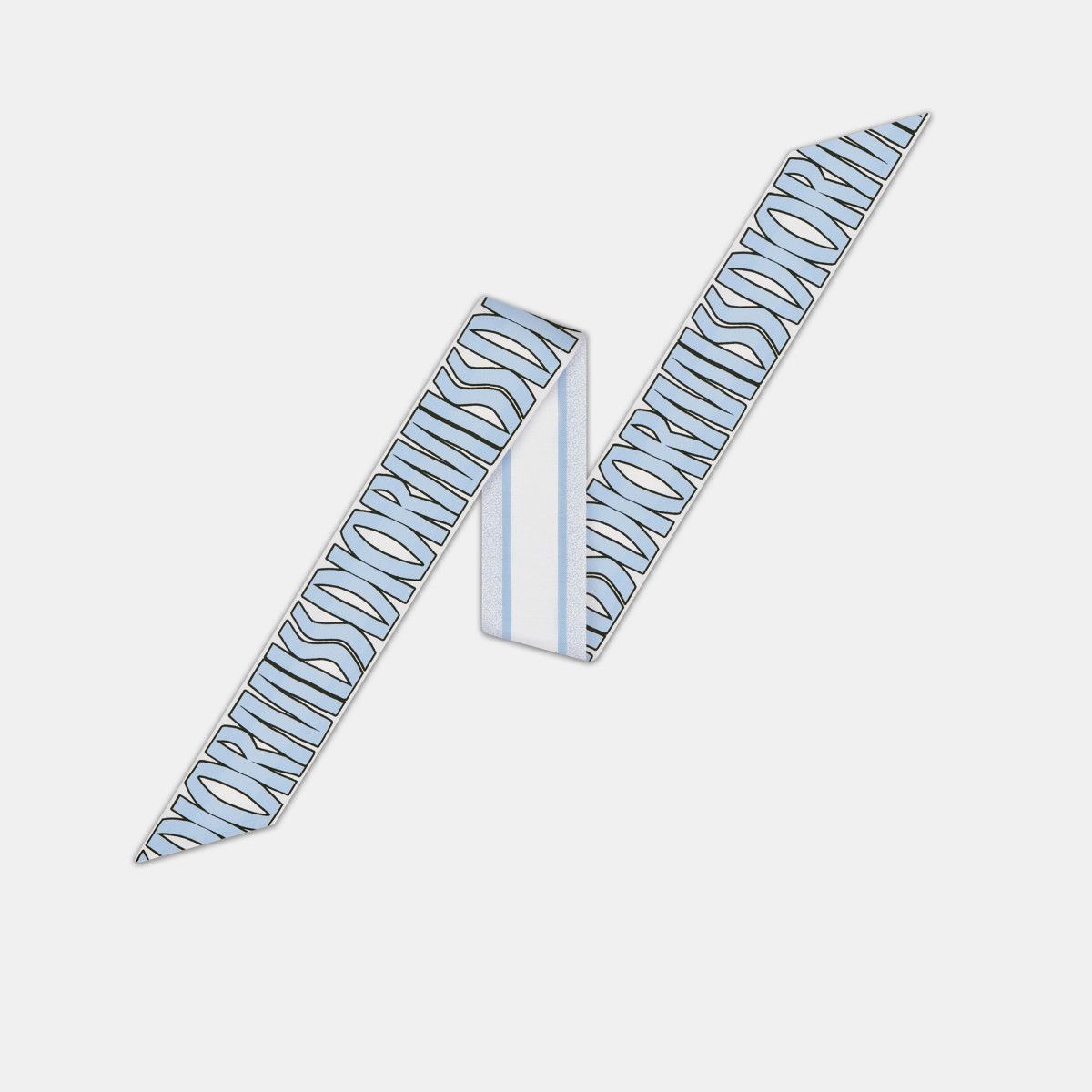 Dior o1bcso1str0226 Size:OS/Allover Scarf in White/Pale Blue Size ONE SIZE - 2 Thumbnail