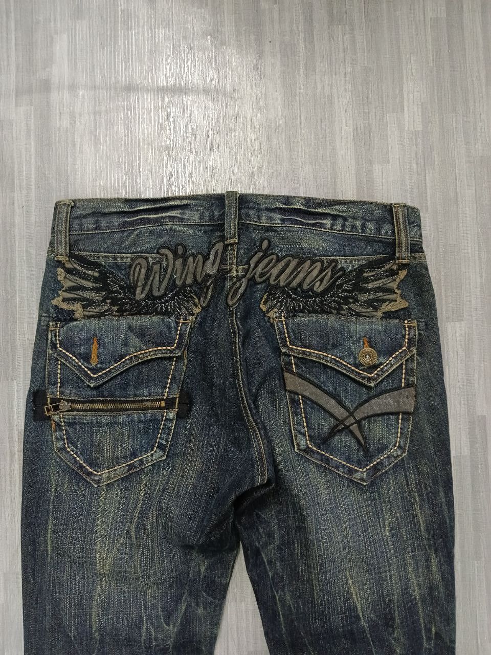 Japanese Brand FLARE SICK RUSTY ANTI LABEL DENIM PANTS Size US 31 - 5 Thumbnail