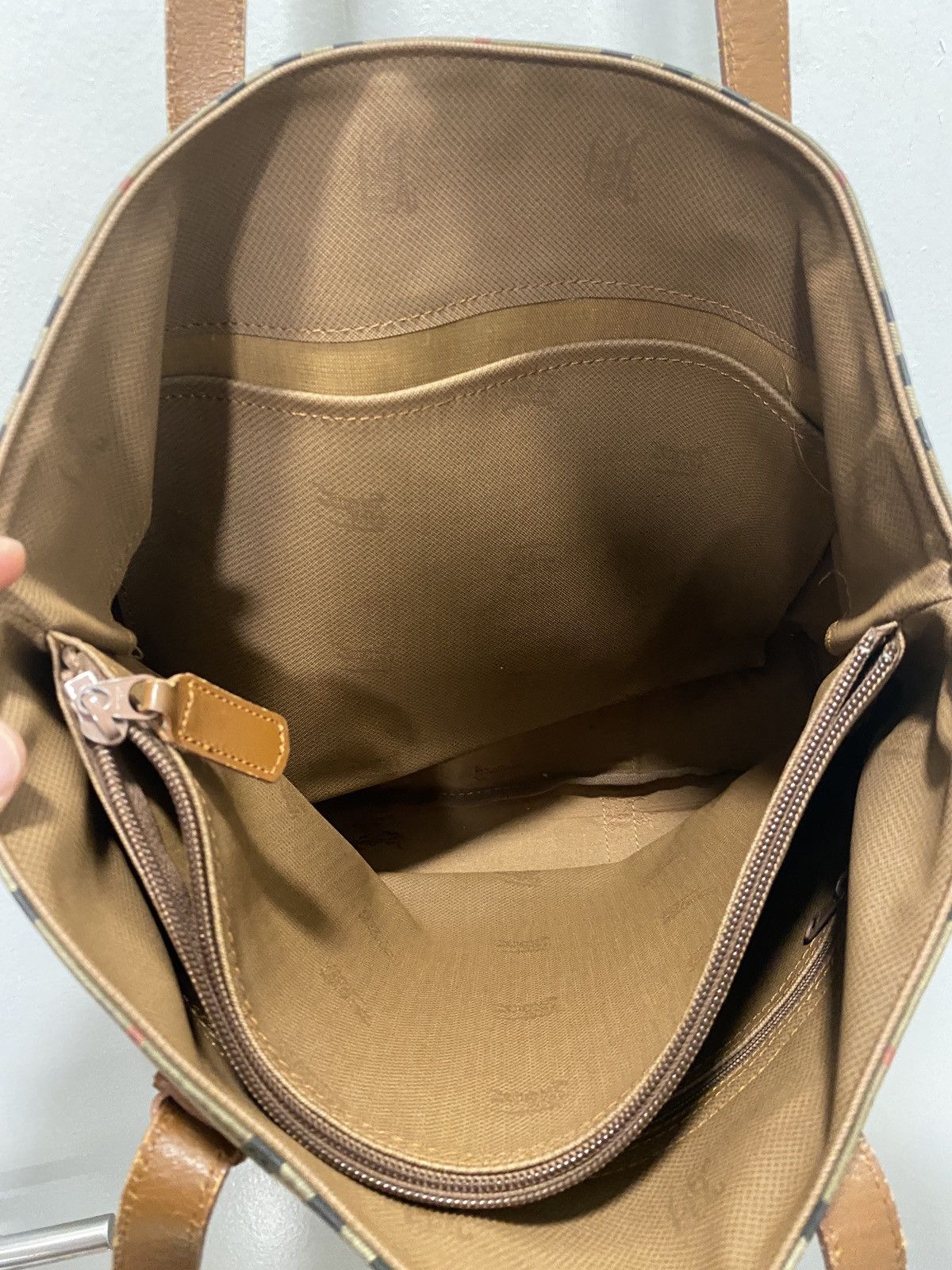 Burberry Vintage Burberry Haymarket Nova Check Tote bag Size ONE SIZE - 8 Thumbnail