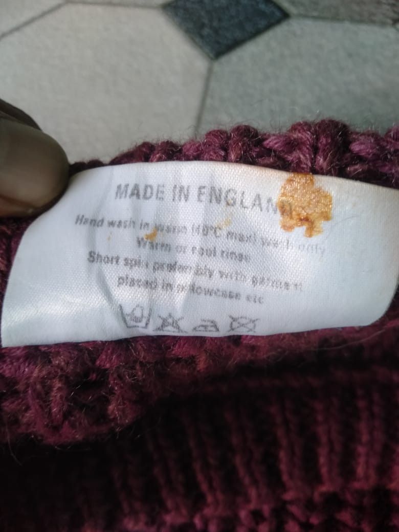 Designer × Vintage Woolen Lambswool Sweater Made in engkand Size US XXL / EU 58 / 5 - 4 Thumbnail