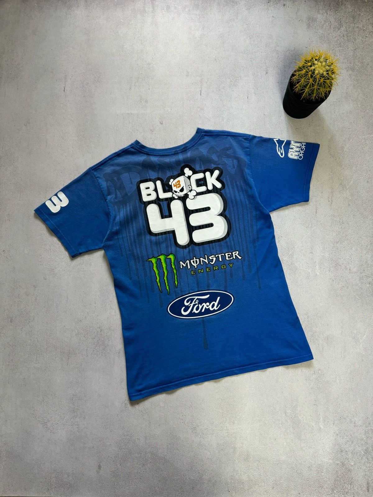 DC × Formula 1 Vintage Monster Energy DC Ford Alpine Stars #43 T Shirt 90s Size US M / EU 48-50 / 2 - 9 Thumbnail