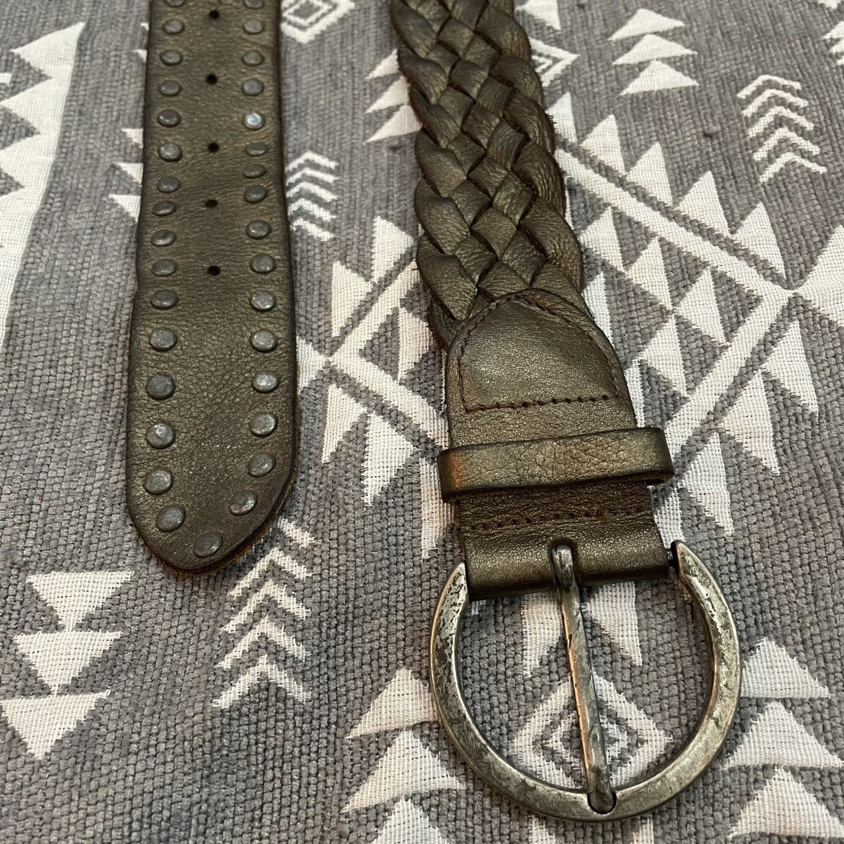 If Six Was Nine Y2K vkei studed pearcing braid leather belts Size ONE SIZE - 3 Thumbnail