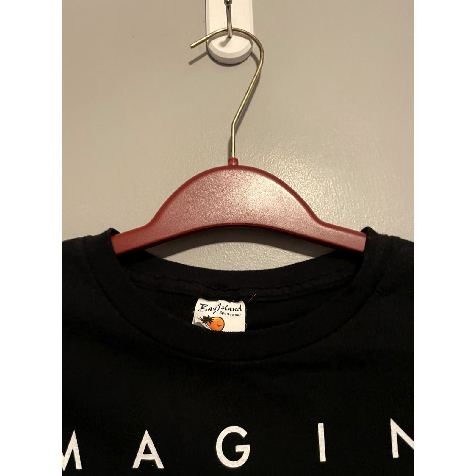 Vintage Imagine Dragons Concert Tee Bay Island Sportswear T-Shirt S Black Unisex Adults Short Sleeve Logo Double-Sided Music Rock Band Concert (D377) Size US S / EU 44-46 / 1 - 5 Thumbnail
