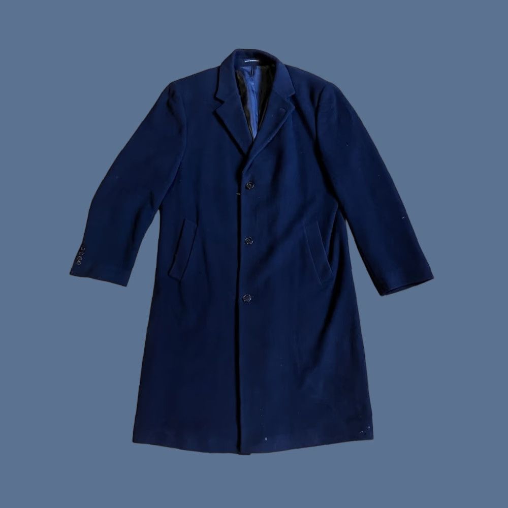 Ralph Lauren VINTAGE Lauren Ralph Lauren Cashmere Blend Long Overcoat Men 42 Black 46 Chest Heavyweight Regular Fit Pockets Buttoned Size US XS / EU 42 / 0 - 1 Thumbnail