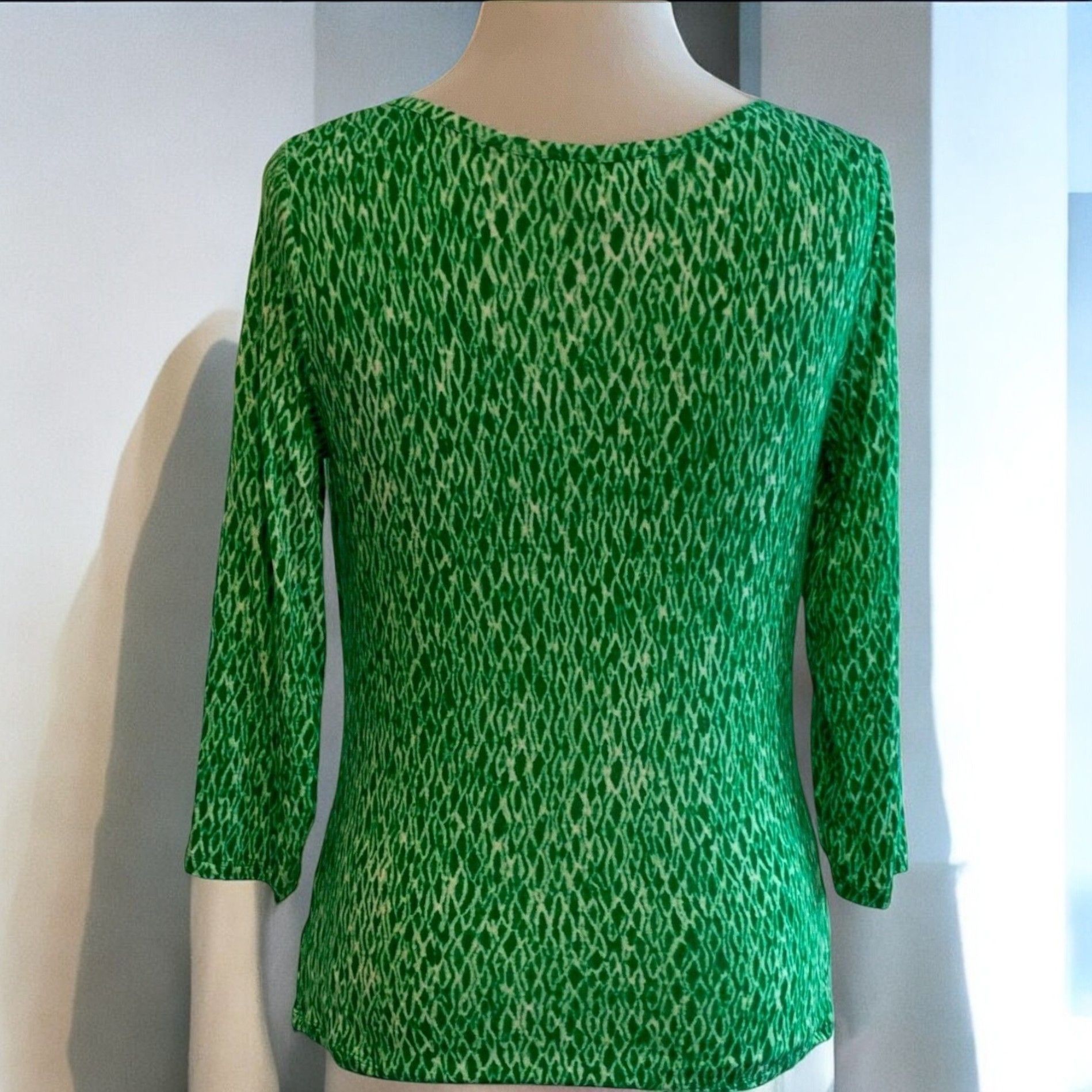 Michael Kors Michael Michael Kors quarter sleeve green animal print top S Size S / US 4 / IT 40 - 7 Thumbnail