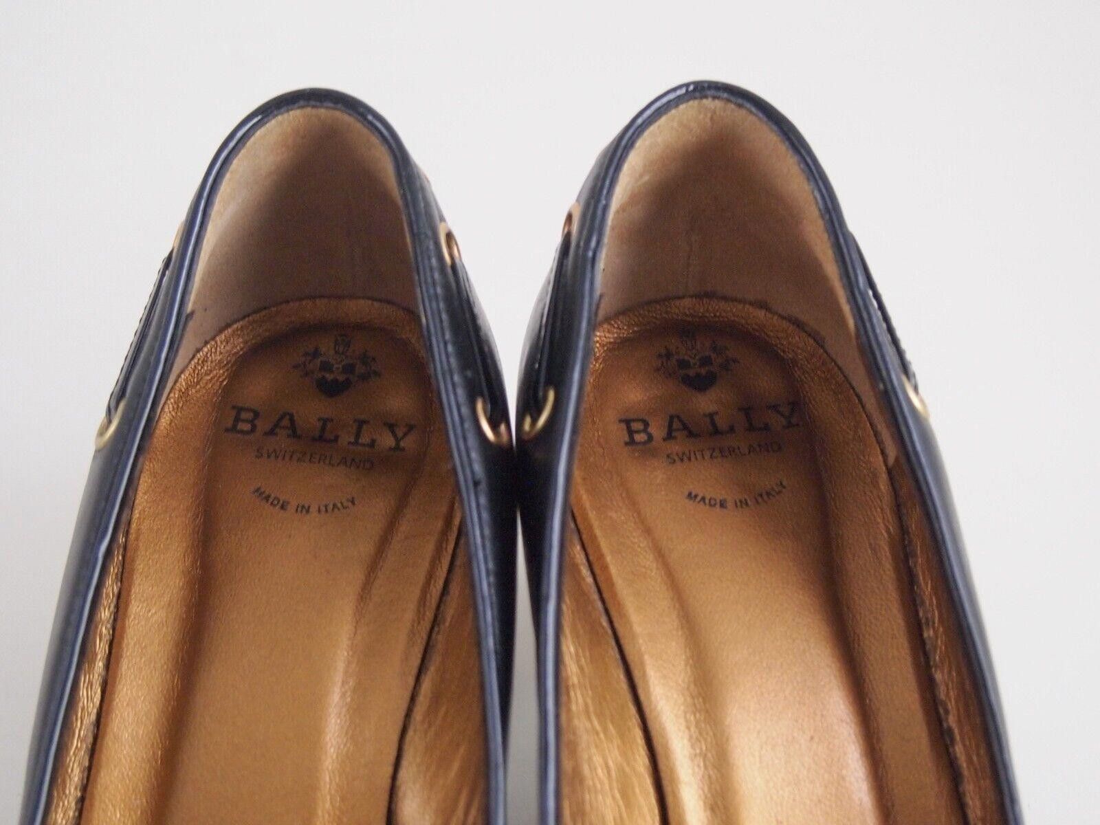 Bally Bally Dalry Mid Heel Pumps Black Leather US 7 EU 37.5 Size US 7 / IT 37 - 4 Thumbnail