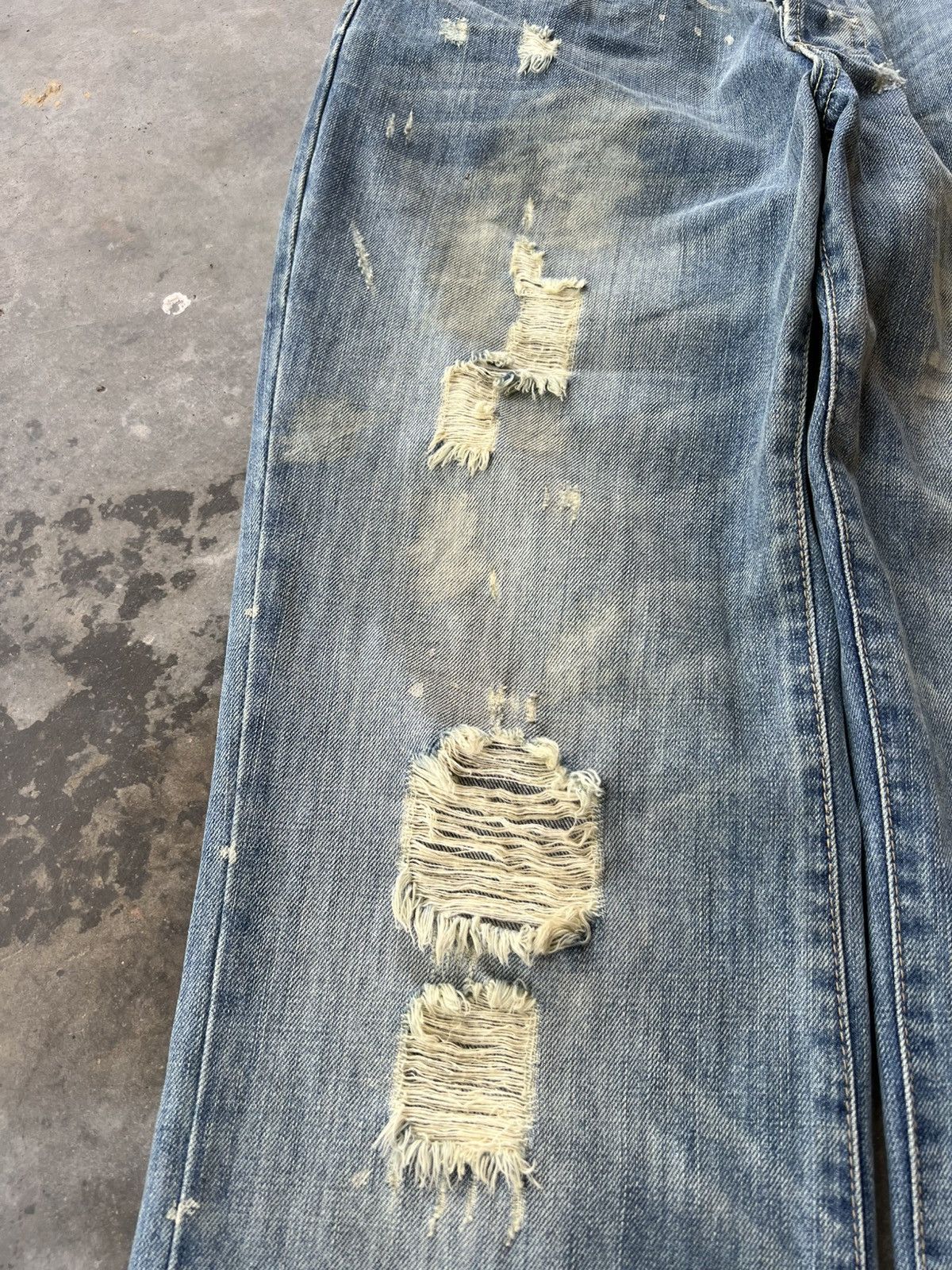 Abercrombie & Fitch × If Six Was Nine × Japanese Brand 💥Flare💥Vintage Abercrombie & Fitch Distress Jean Size US 31 - 5 Thumbnail
