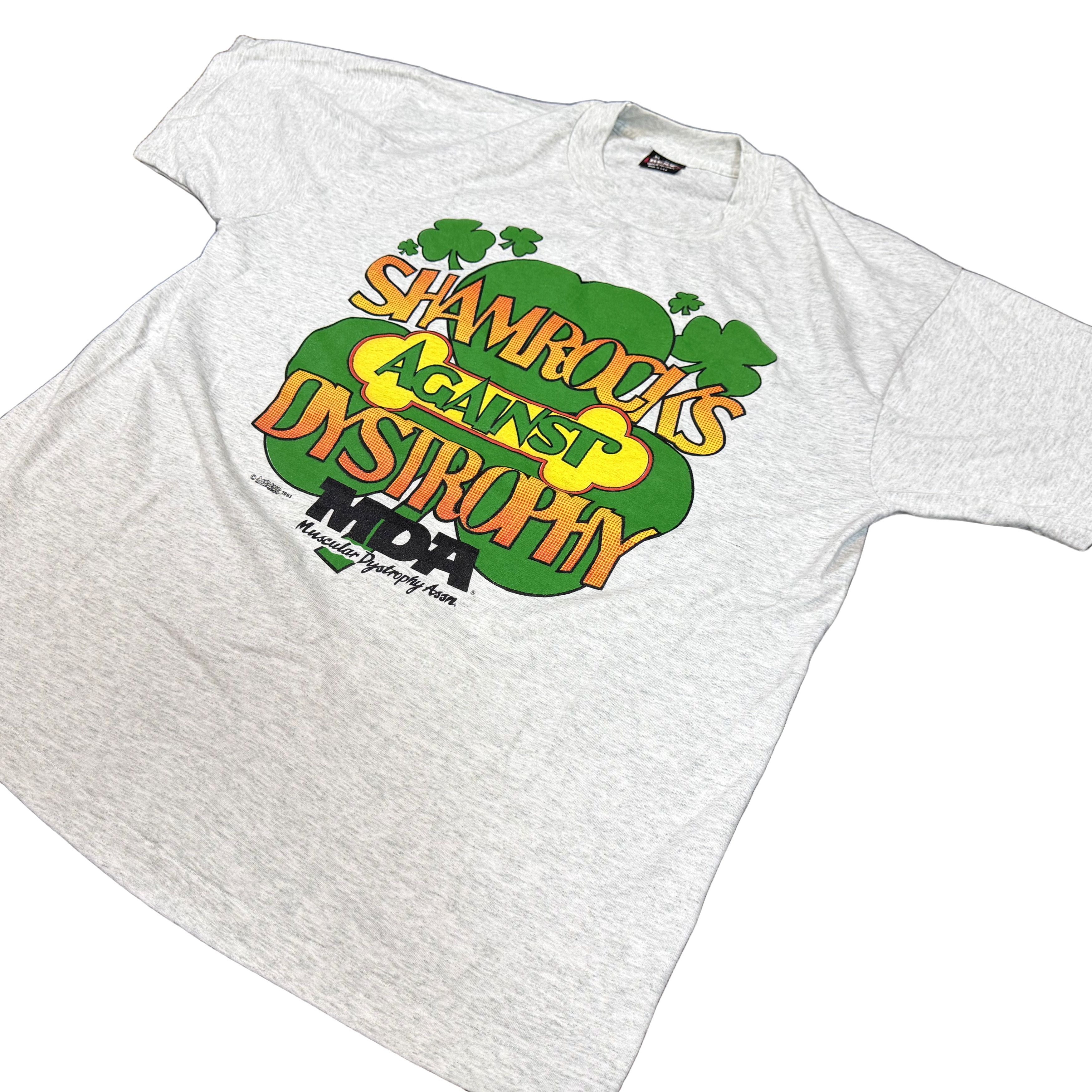 Vintage Vintage Single Stitch Shamrocks 1993 Tee Shirt XL Size US XL / EU 56 / 4 - 5 Thumbnail