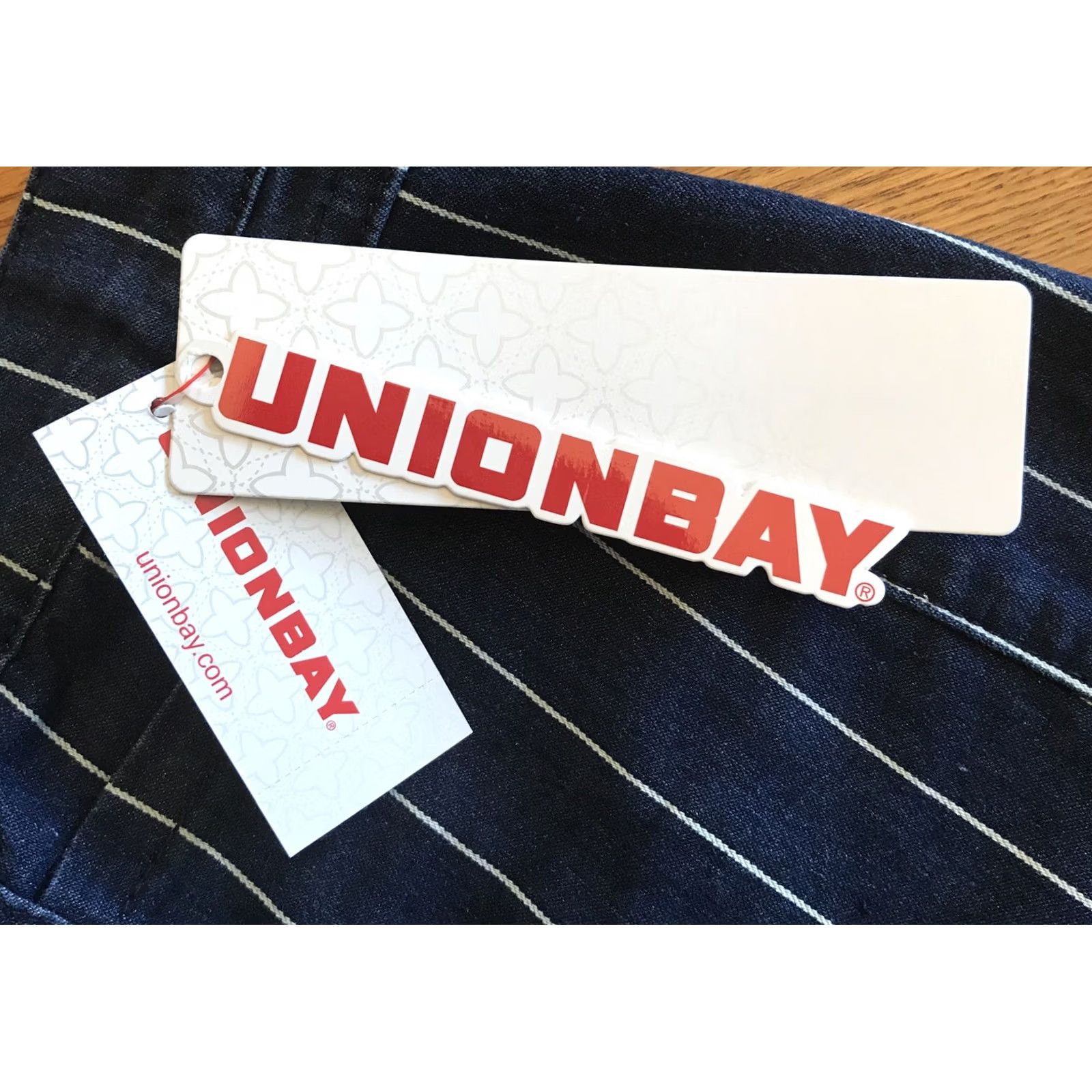Vintage Unionbay Shorts Jeans Pin Stripes Blue 5 NWT Juniors Women XS? Size 27" / US 4 / IT 40 - 5 Thumbnail