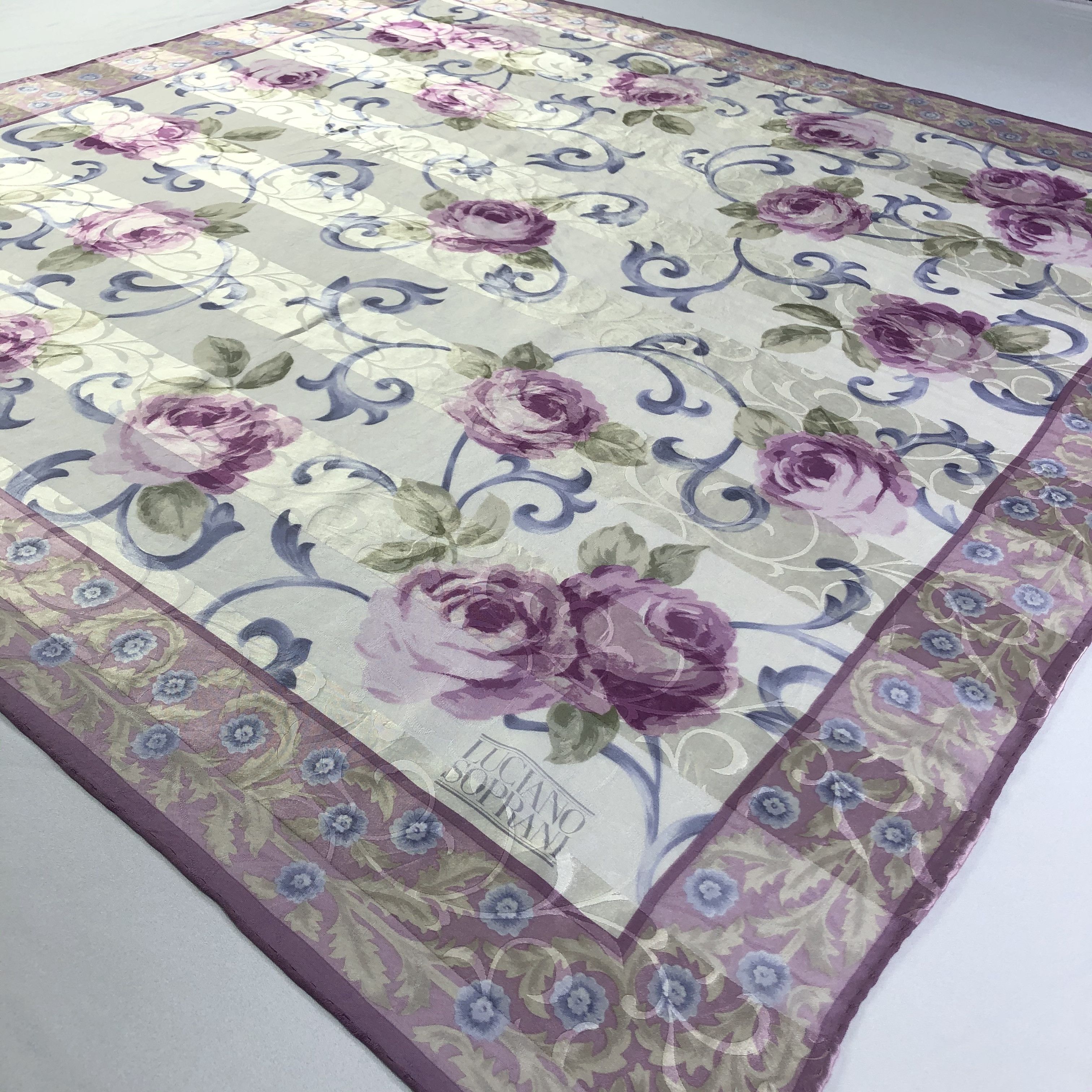 Vintage Vintage Luciano Soprani Silk Scarf Size ONE SIZE - 4 Thumbnail