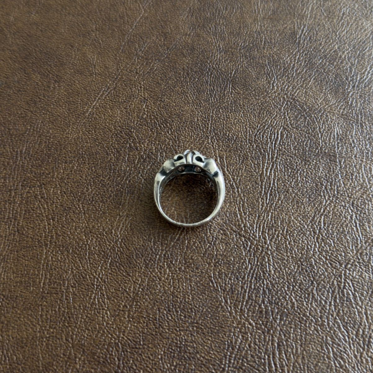 A&G Rock 925 Sterling Silver Fleur De Lis Openwork Ring Size ONE SIZE - 8 Thumbnail