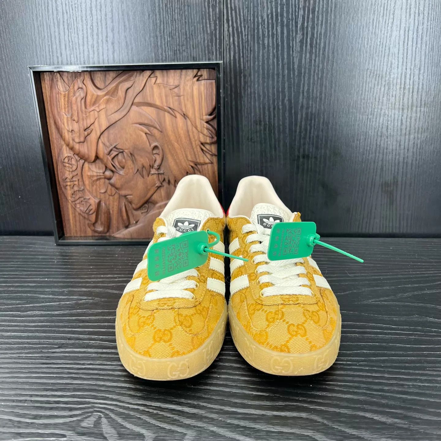 Gucci adidas x Gucci allover print sneaker 38.5 cream/brown new Size US 8 / IT 38 - 4 Thumbnail