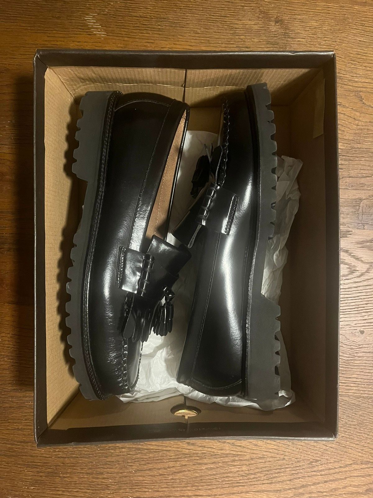 image of G H Bass Co G.h Bass Layton Lug Black Shoes, Men's (Size 13)